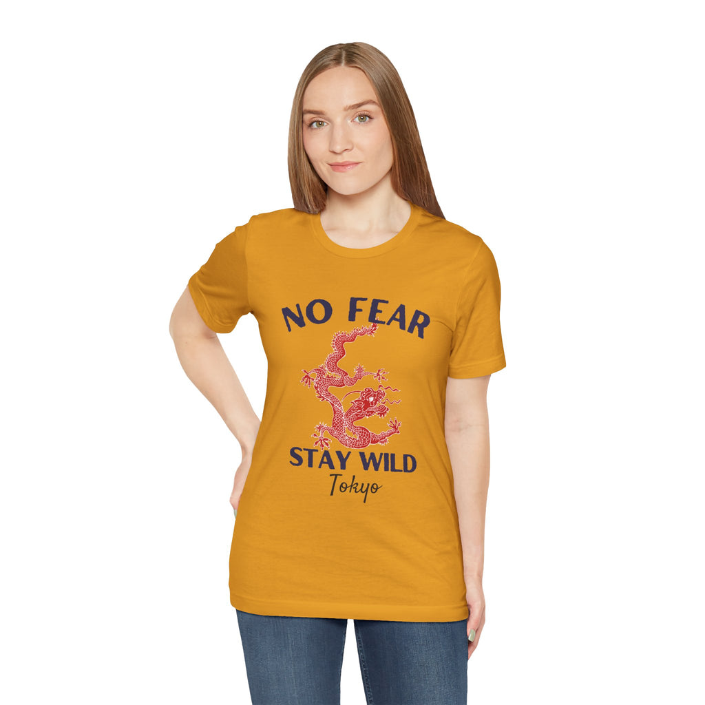 No Fear Stay Wild Unisex T-Shirt | Adventure Tee, Casual Wear, Gift for Nature Lovers, Inspirational Shirt, Summer Fashion