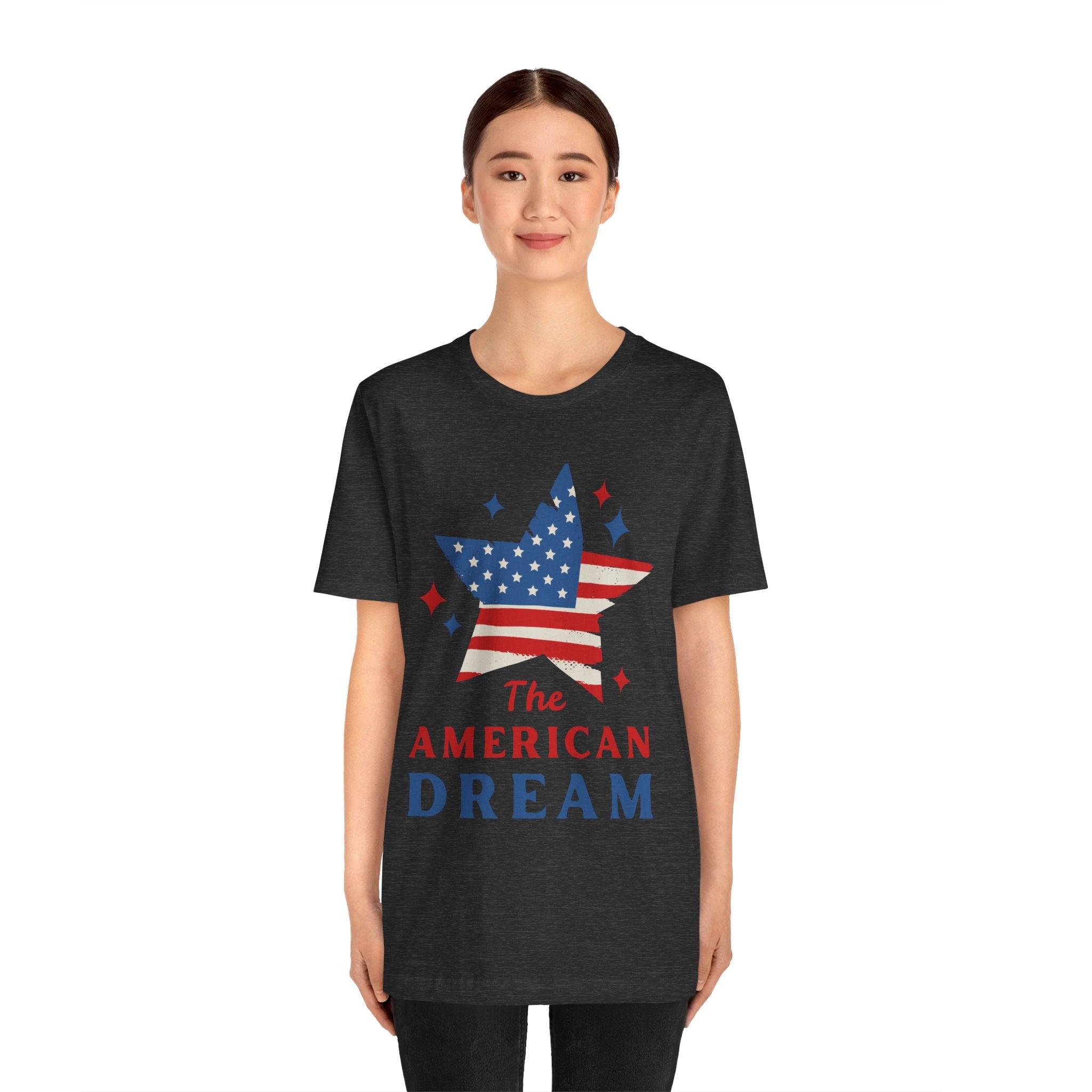 Patriotic T-Shirt, Independence Day Tee, American Dream Shirt, 4th of July Outfit, Stars and Stripes Tee Shirt