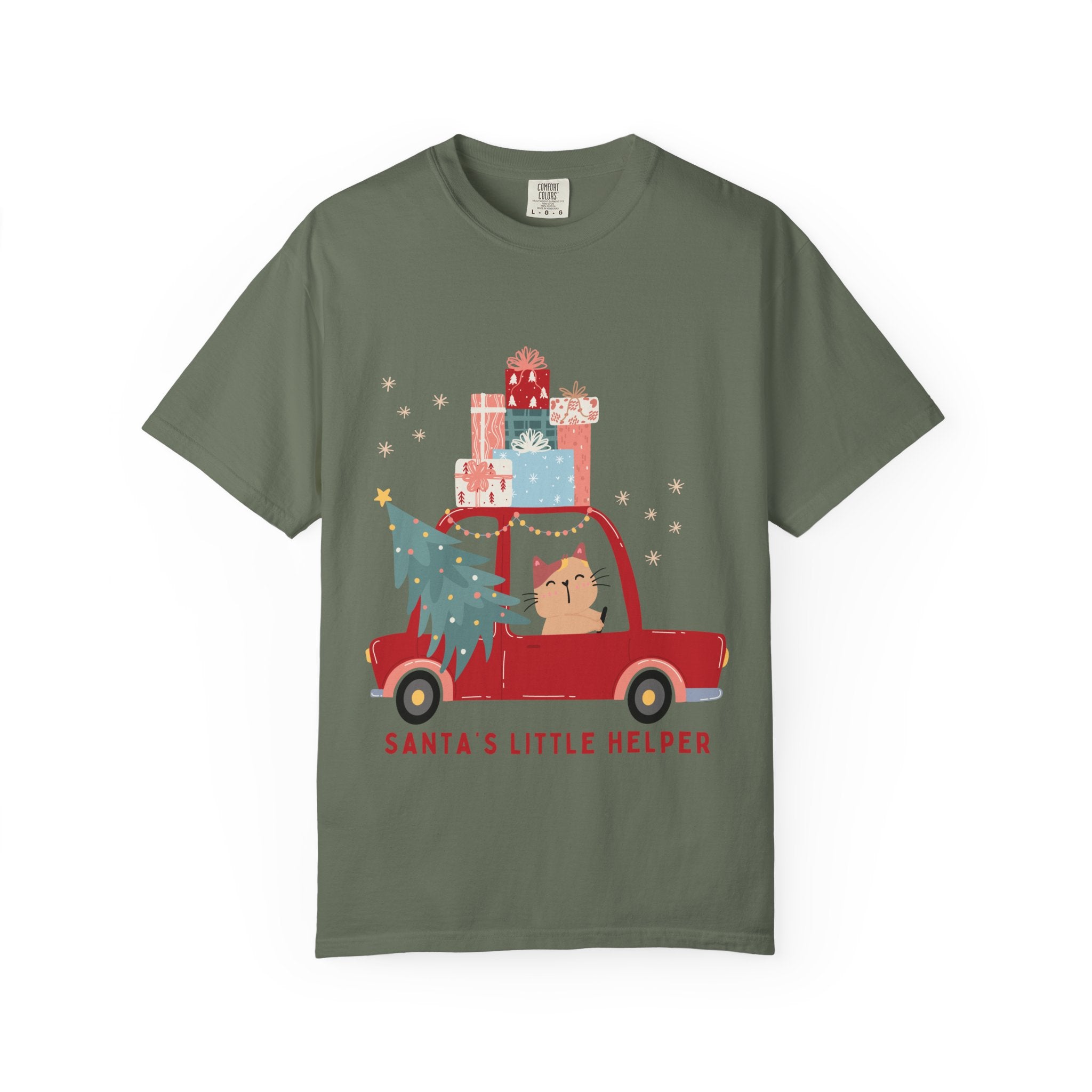Santa's Little Helper T-Shirt, Unisex Holiday Tee, Christmas Gift, Cute Festive Top, Winter Apparel, Family Matching Shirt