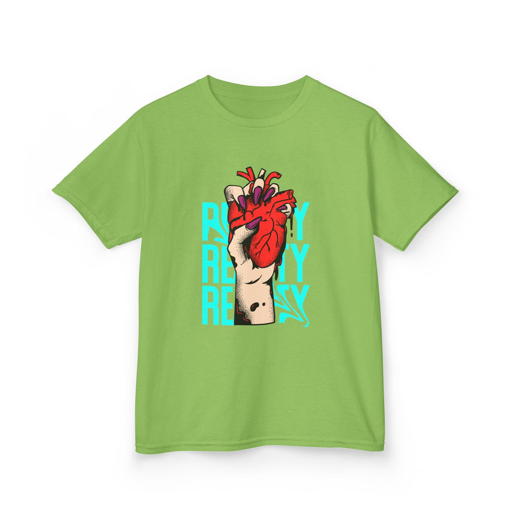 Youth Graphic Tee with Heart Design, Perfect Gift for Kids, Fun Everyday Wear, Unique Birthday Present, Heartfelt T-Shirt