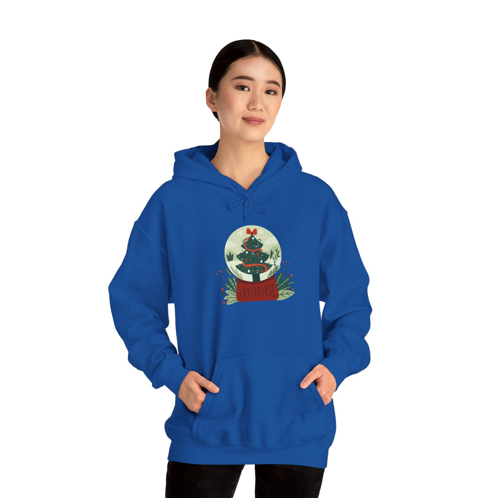 Cozy Holiday Hoodie with Snow Globe Design | Festive Gift, Winter Apparel, Christmas Sweatshirt, Unisex Hoodie, Seasonal Outfit