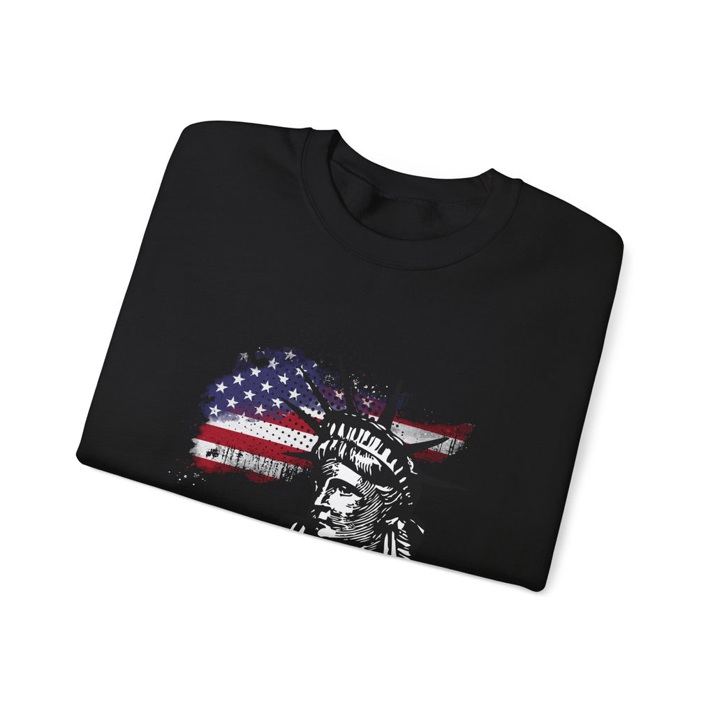Justice Crewneck Sweatshirt - Unisex Heavy Blend, Patriotic Apparel, Comfortable Gift for Activists, USA Theme, Everyday Wear