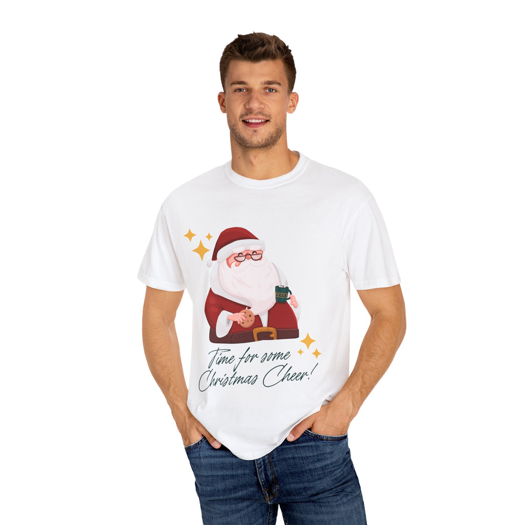 Festive Christmas T-Shirt, Holiday Apparel, Santa Graphic Tee, Unisex Christmas Gift, Seasonal Outfit, Cheerful Holiday Wear