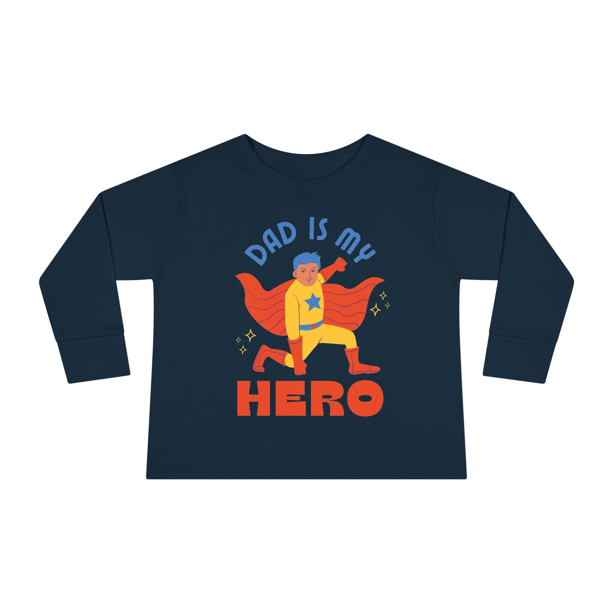 Toddler Long Sleeve Tee – Soft Combed Ringspun Cotton, Durable & Comfortable