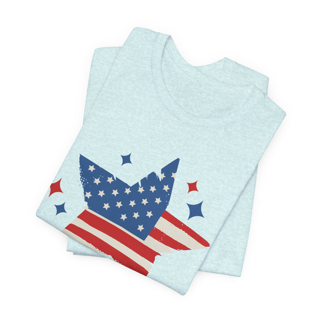 Patriotic T-Shirt, Independence Day Tee, American Dream Shirt, 4th of July Outfit, Stars and Stripes Tee Shirt
