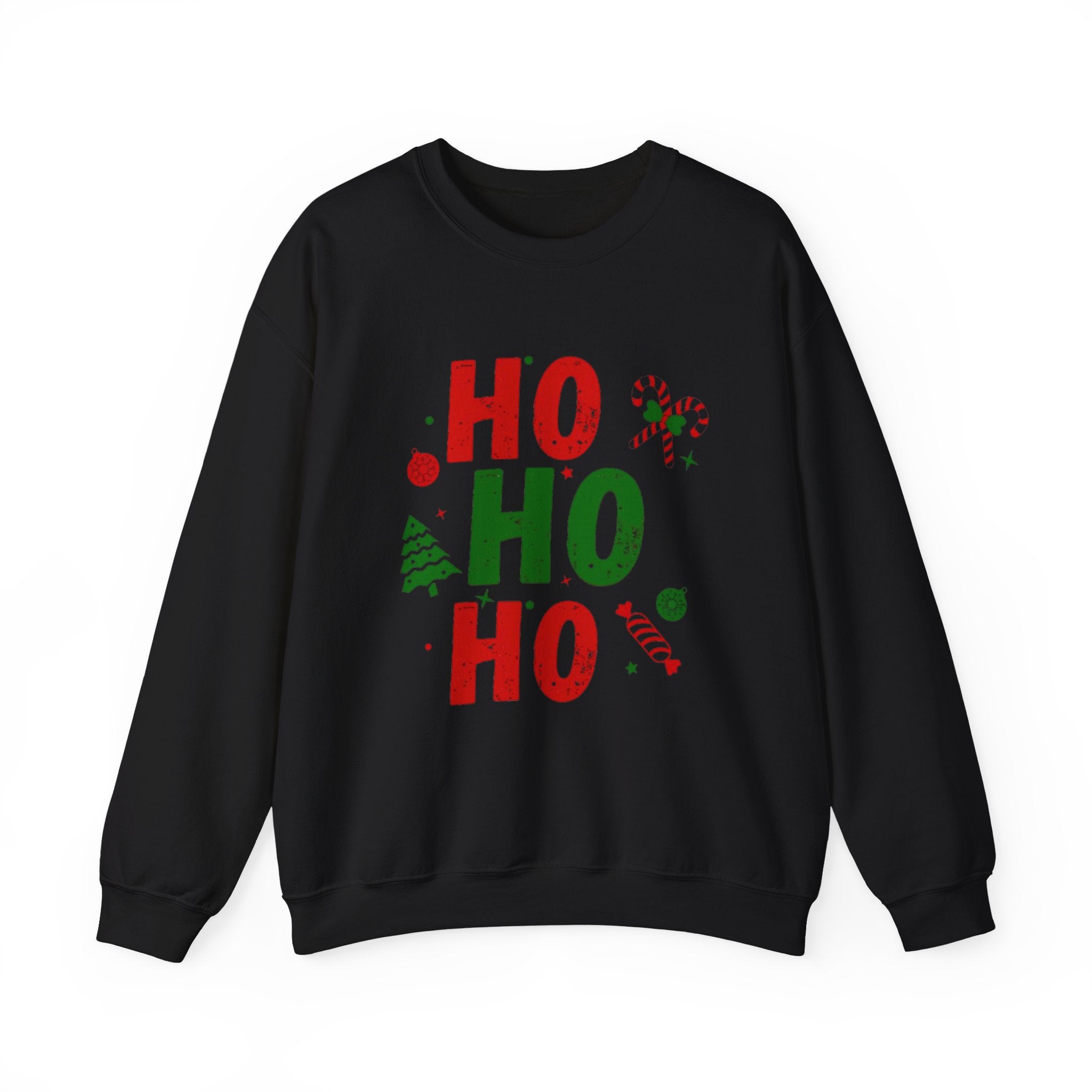 Festive Ho Ho Ho Sweatshirt for Holiday Cheer, Christmas Gift, Cozy Winter Apparel, Family Gatherings, Unisex Holiday Sweatshirt