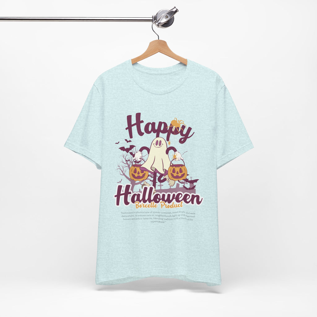 Halloween Unisex T-Shirt, Cute Ghost Tee, Fall Apparel, Kids Halloween Costume, Spooky Season Shirt, Trick or Treat Gift