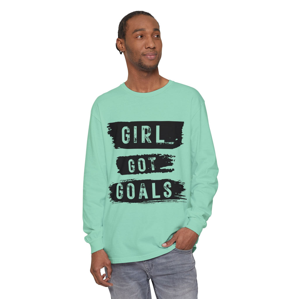 Girl Got Goals Long Sleeve T-Shirt | Motivational Apparel, Unisex Tees, Inspirational Gift, Casual Wear, Trendy Clothing