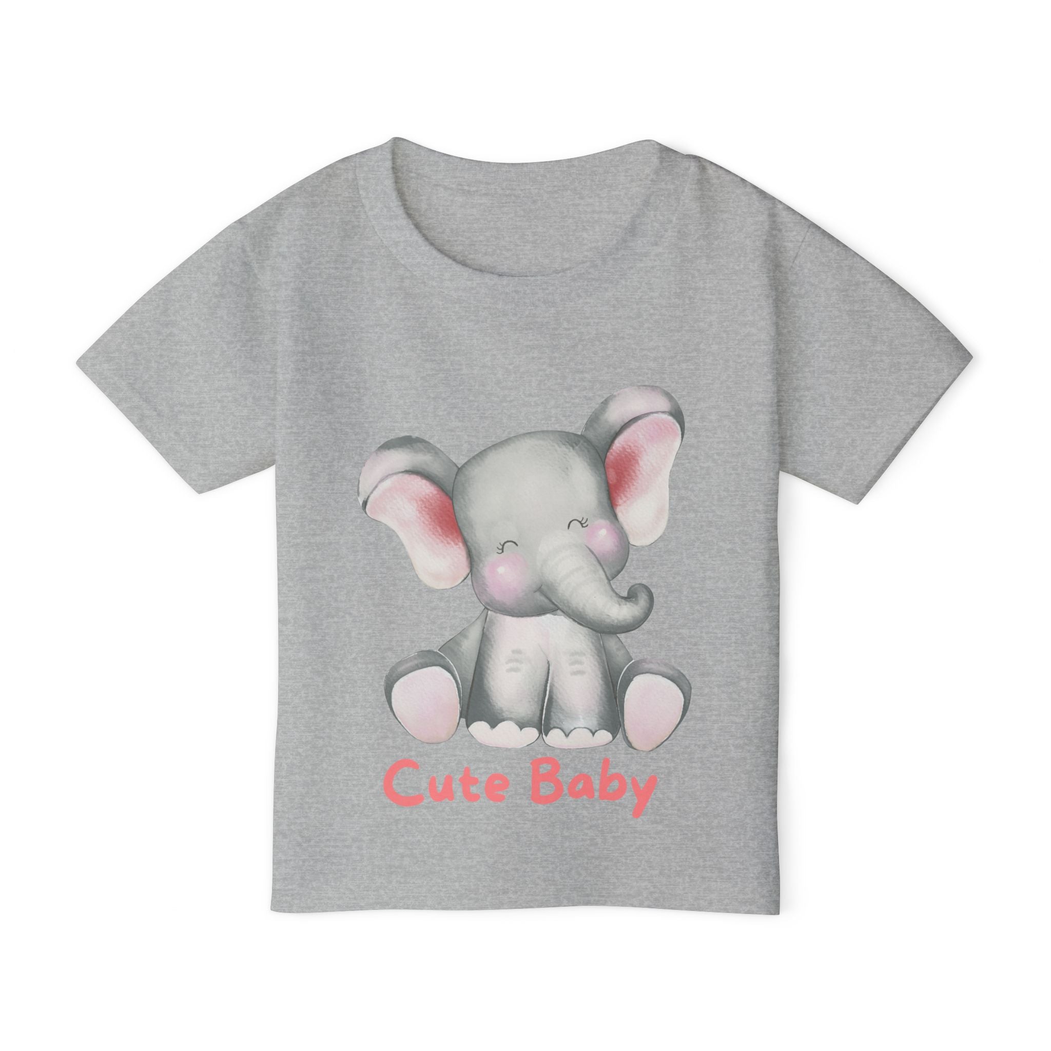Cute Baby Elephant Toddler T-shirt, Preschool, Baby Shower Gift, Toddler Apparel, Kids Birthday, Cute Animal Clothing
