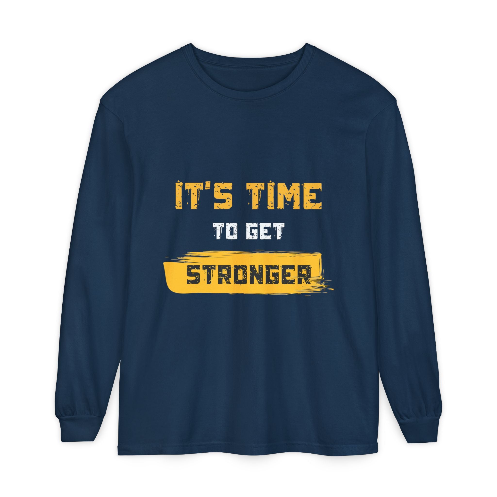 Unisex Motivational Long Sleeve Tee - 'It's Time Stronger' - Perfect Gift for Fitness Lovers, Gym Attire, Casual Wear, Inspirational [...]