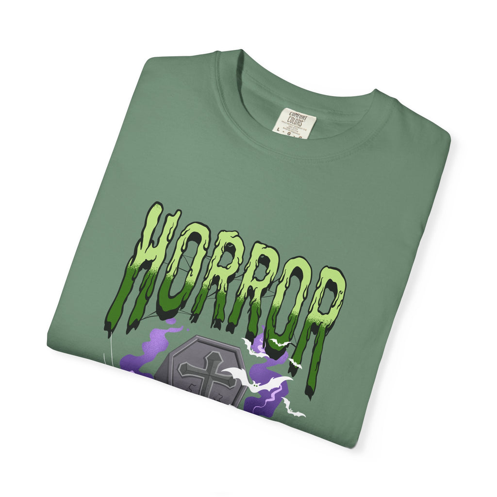 Horror-Themed Unisex T-Shirt, Spooky Graphic Tee, Halloween Apparel, Gift for Horror Fans, Casual Statement Shirt