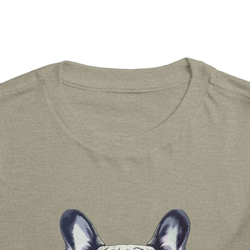 Cool French Bulldog Toddler Tee, I'm Cool Shirt, Kids Summer Tee, Pet Lover Gift, Cute Toddler Outfit