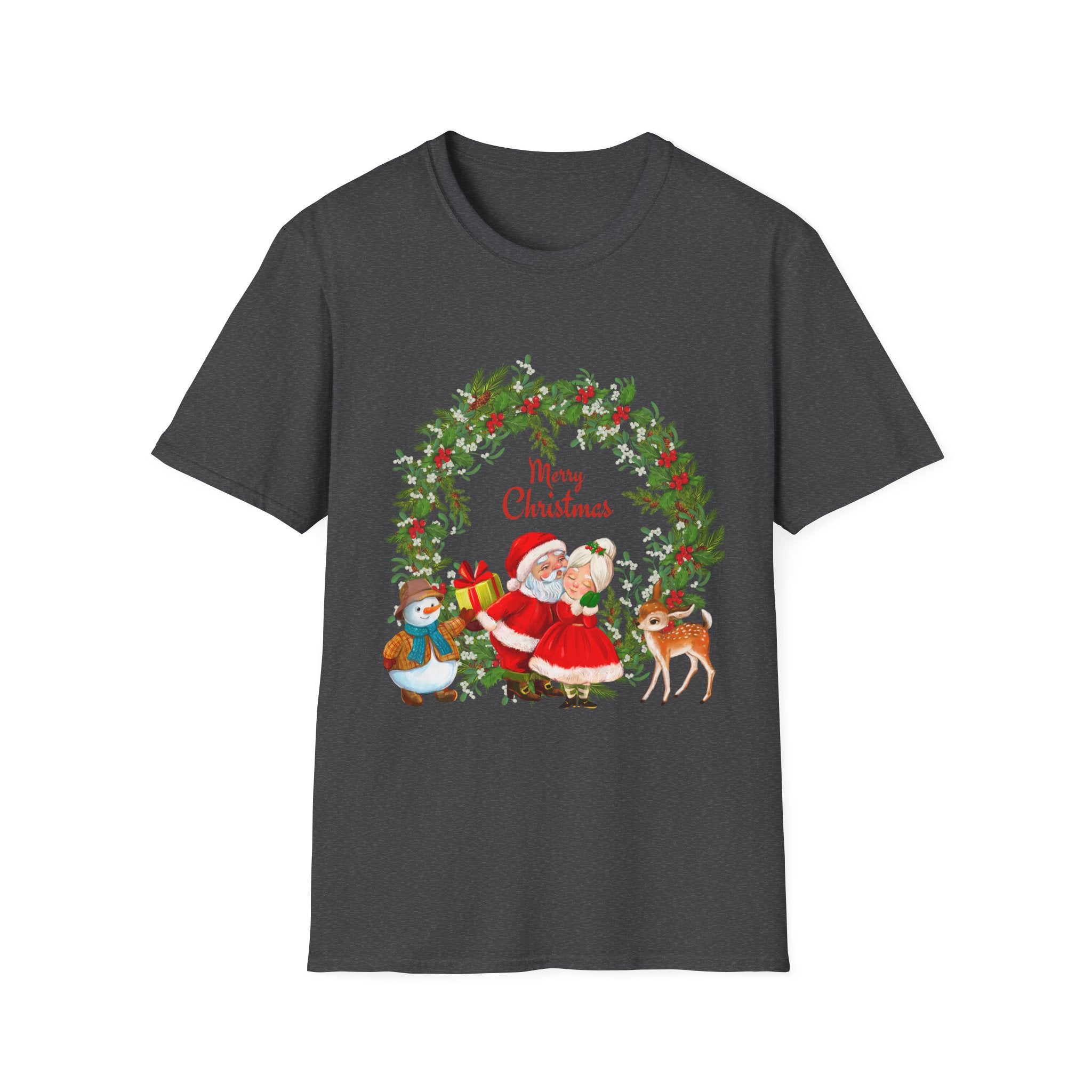 Merry Christmas Unisex T-Shirt, Festive Holiday Tee, Christmas Gift, Family Gathering Apparel, Winter Celebration Wear