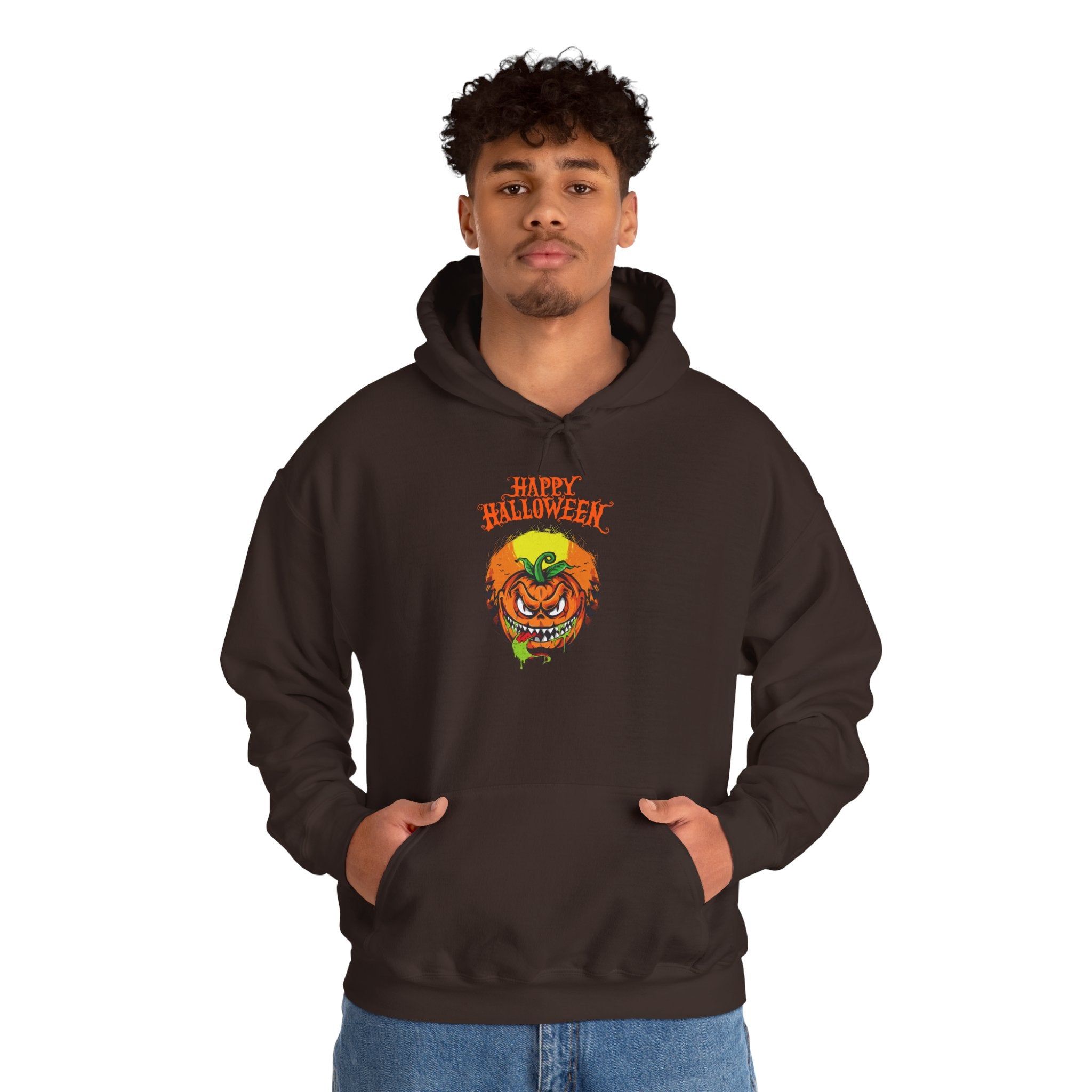 Halloween-Themed Unisex Hooded Sweatshirt, Cozy Halloween Apparel, Witch Design Hoodie, Fall Outfit, Spooky Season Gift
