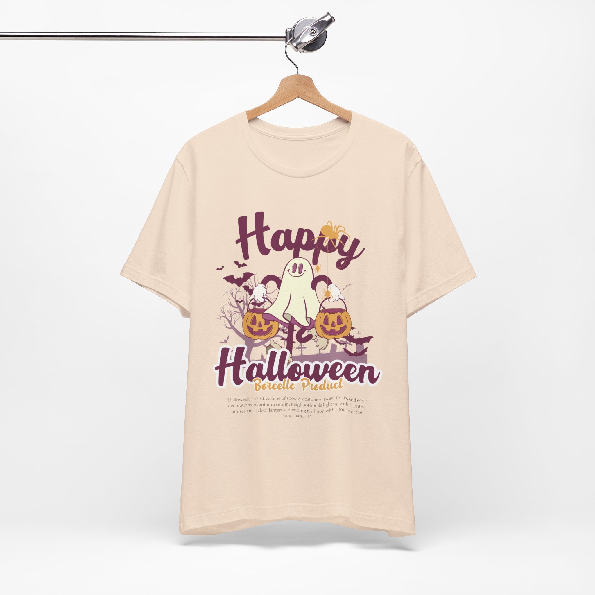 Halloween Unisex T-Shirt, Cute Ghost Tee, Fall Apparel, Kids Halloween Costume, Spooky Season Shirt, Trick or Treat Gift