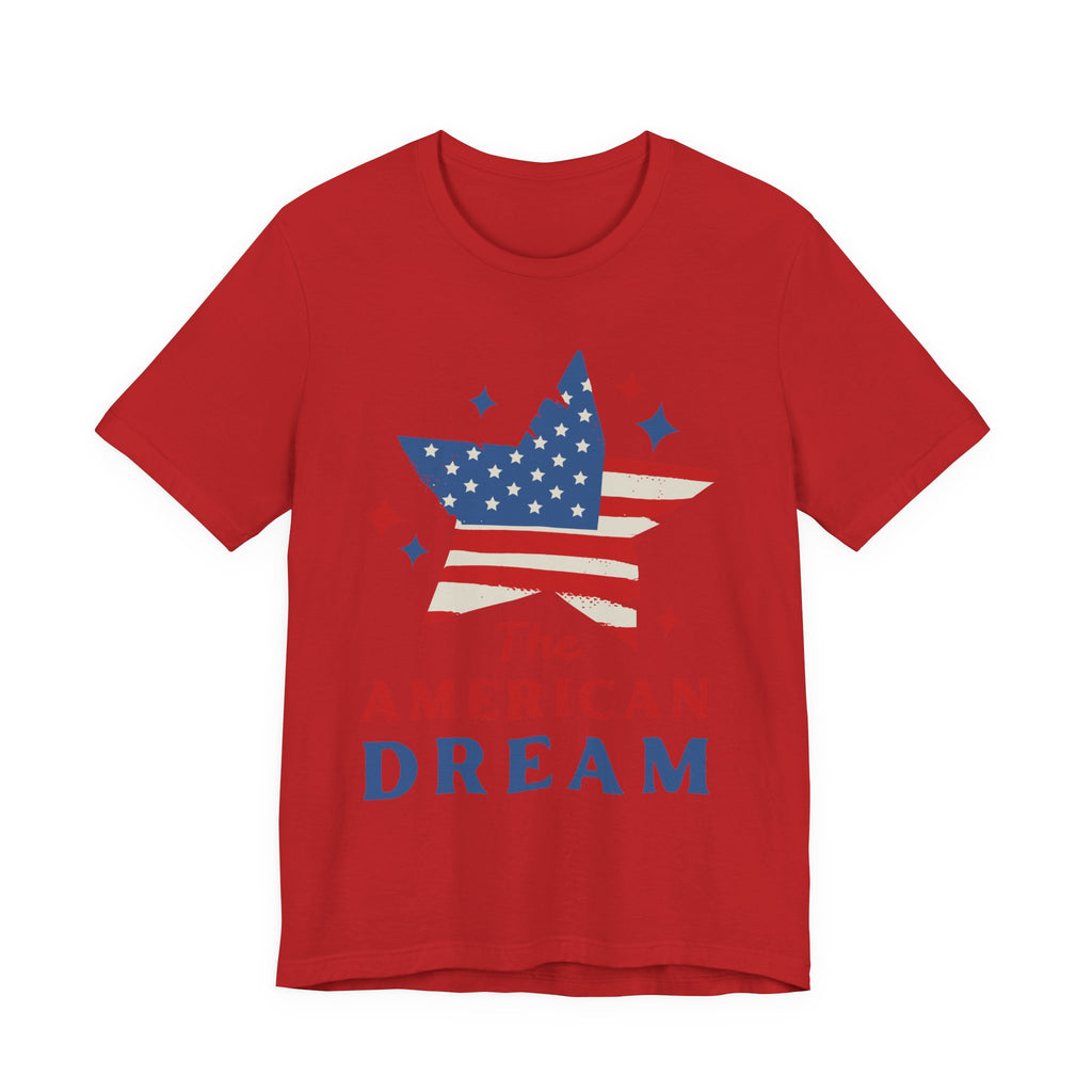 Patriotic T-Shirt, Independence Day Tee, American Dream Shirt, 4th of July Outfit, Stars and Stripes Tee Shirt