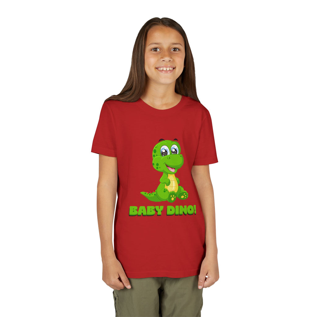 Cute Baby Dino Youth Tee, Dinosaur Shirt for Kids, Perfect for Birthdays, Playdates or Everyday Wear, Fun Gift for Dino Lovers