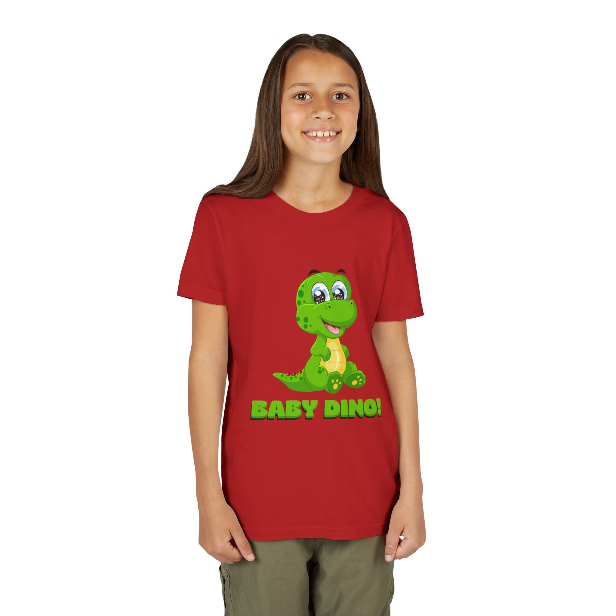Cute Baby Dino Youth Tee, Dinosaur Shirt for Kids, Perfect for Birthdays, Playdates or Everyday Wear, Fun Gift for Dino Lovers