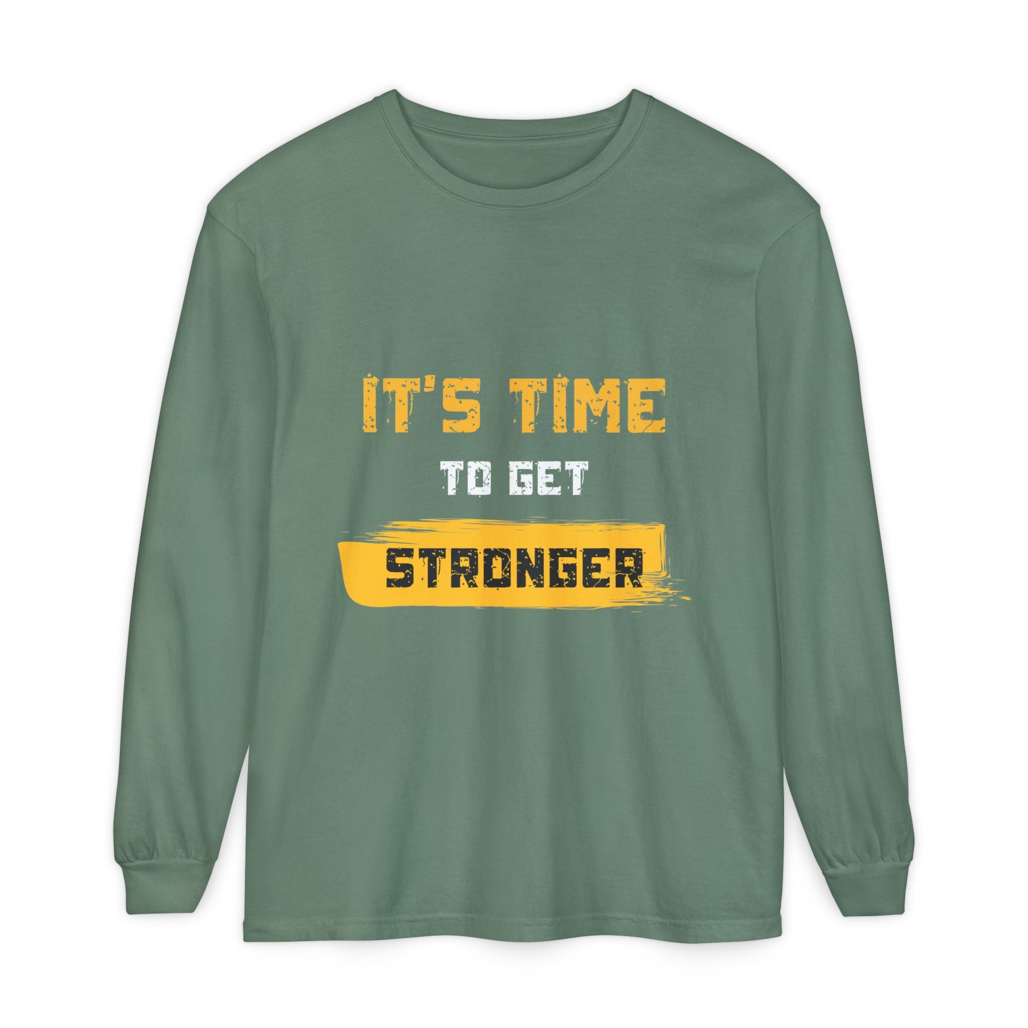 Unisex Motivational Long Sleeve Tee - 'It's Time Stronger' - Perfect Gift for Fitness Lovers, Gym Attire, Casual Wear, Inspirational [...]
