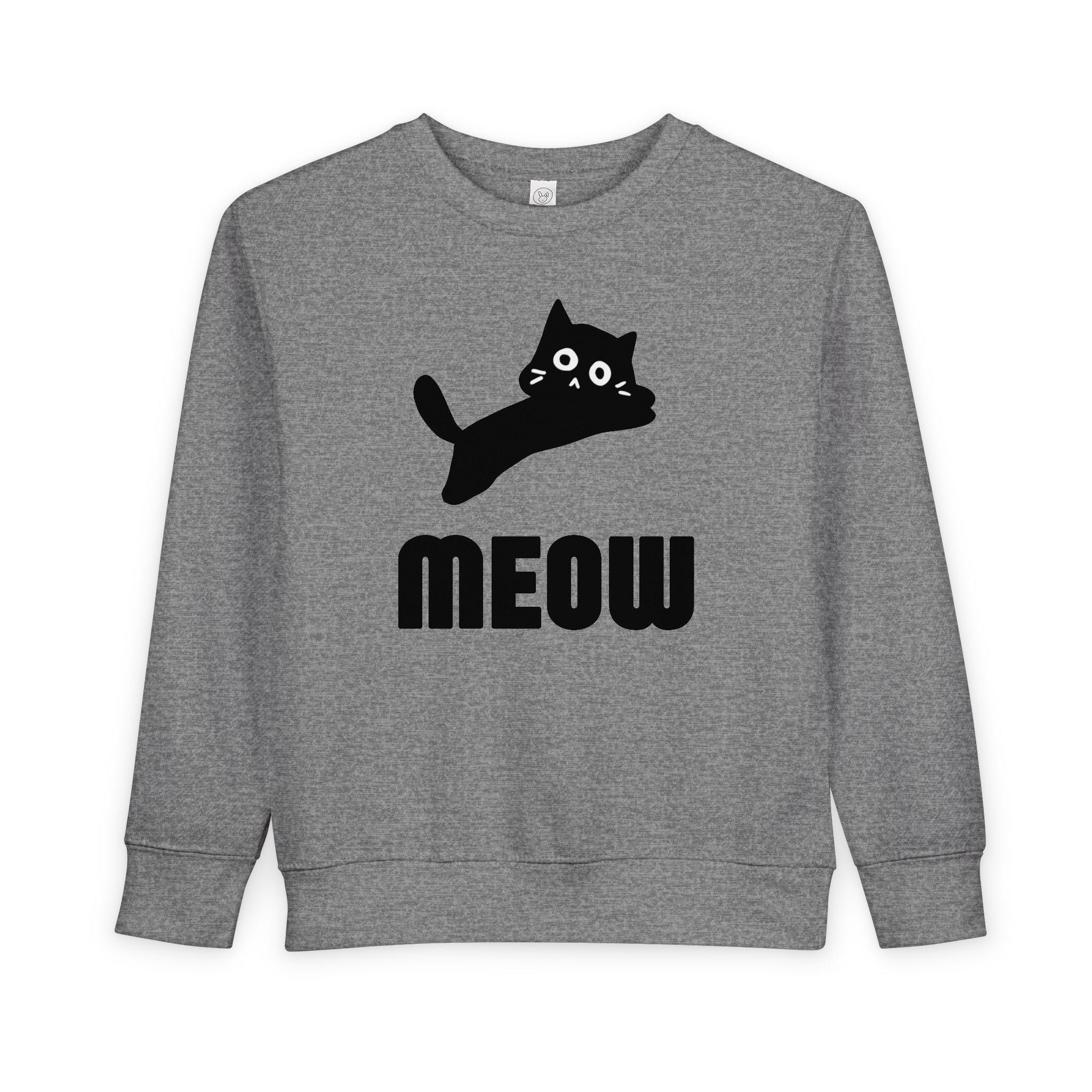 Playful Cat Toddler Sweatshirt, Cute Kids Shirt, Meow Design Top, Baby Gift, Toddler Clothing, Animal Lover Apparel