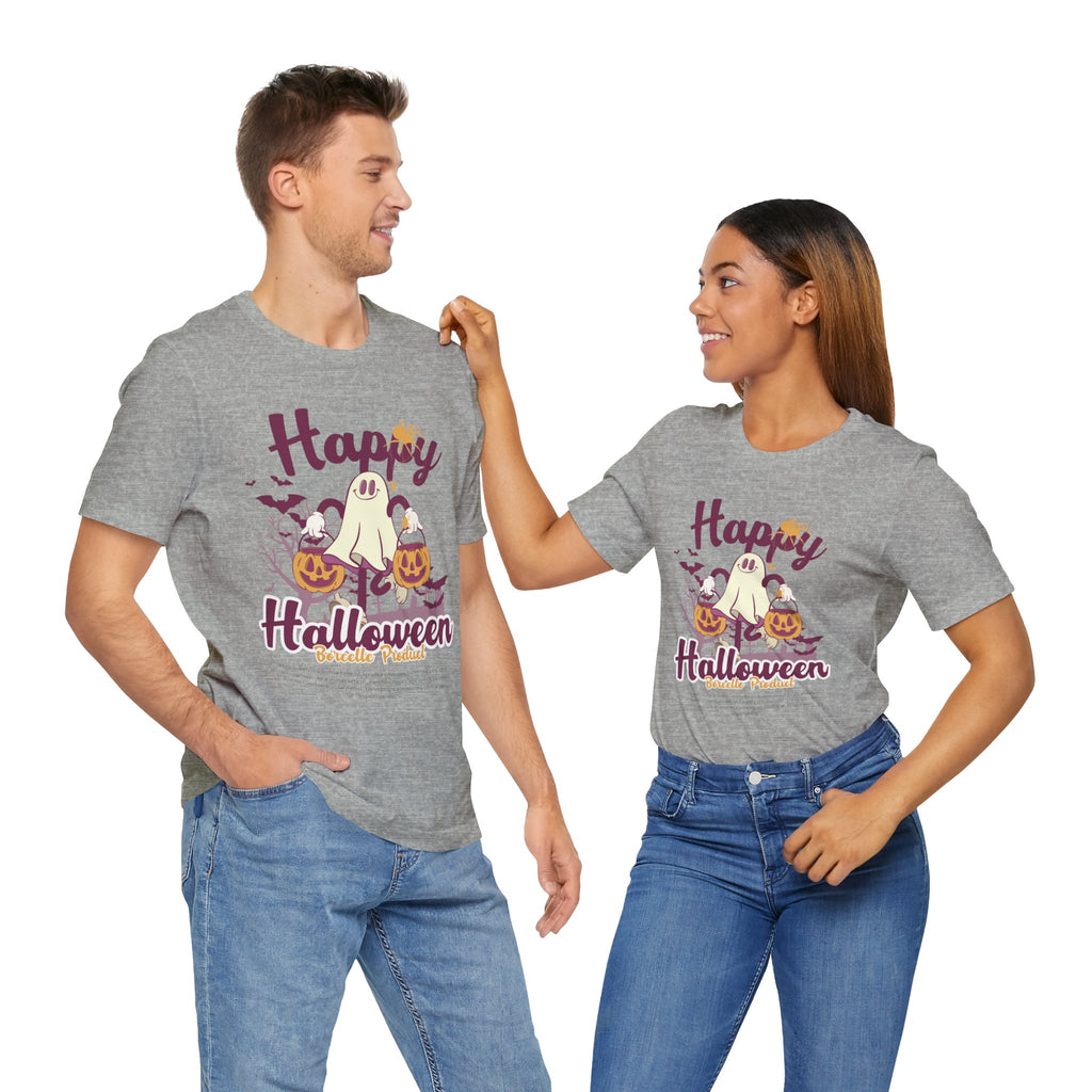 Halloween Unisex T-Shirt, Cute Ghost Tee, Fall Apparel, Kids Halloween Costume, Spooky Season Shirt, Trick or Treat Gift
