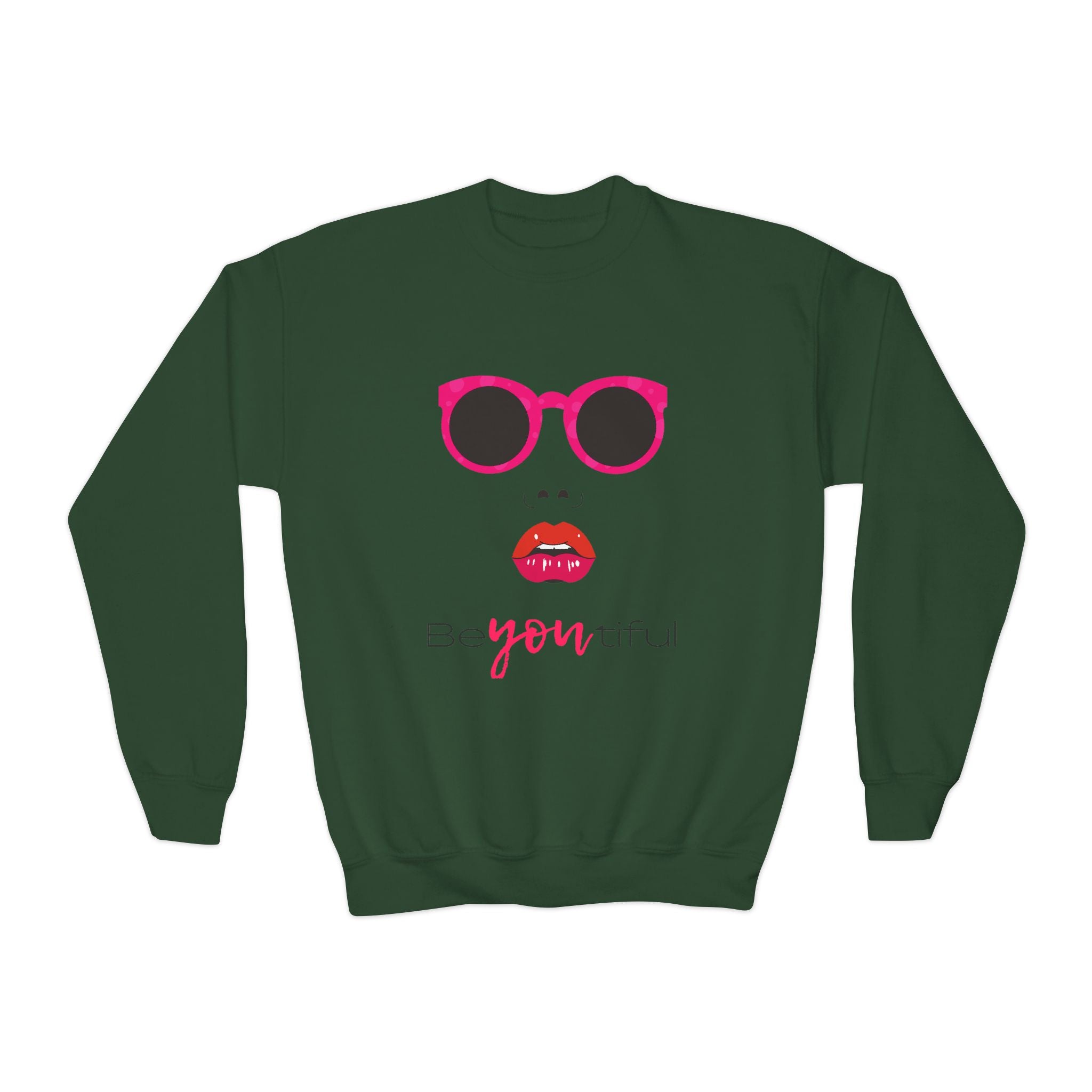 Be You Crewneck Sweatshirt | Youth Pullover | Trendy Sweatshirt for Girls | Unique Gift | Fashion Statement | Everyday Wear