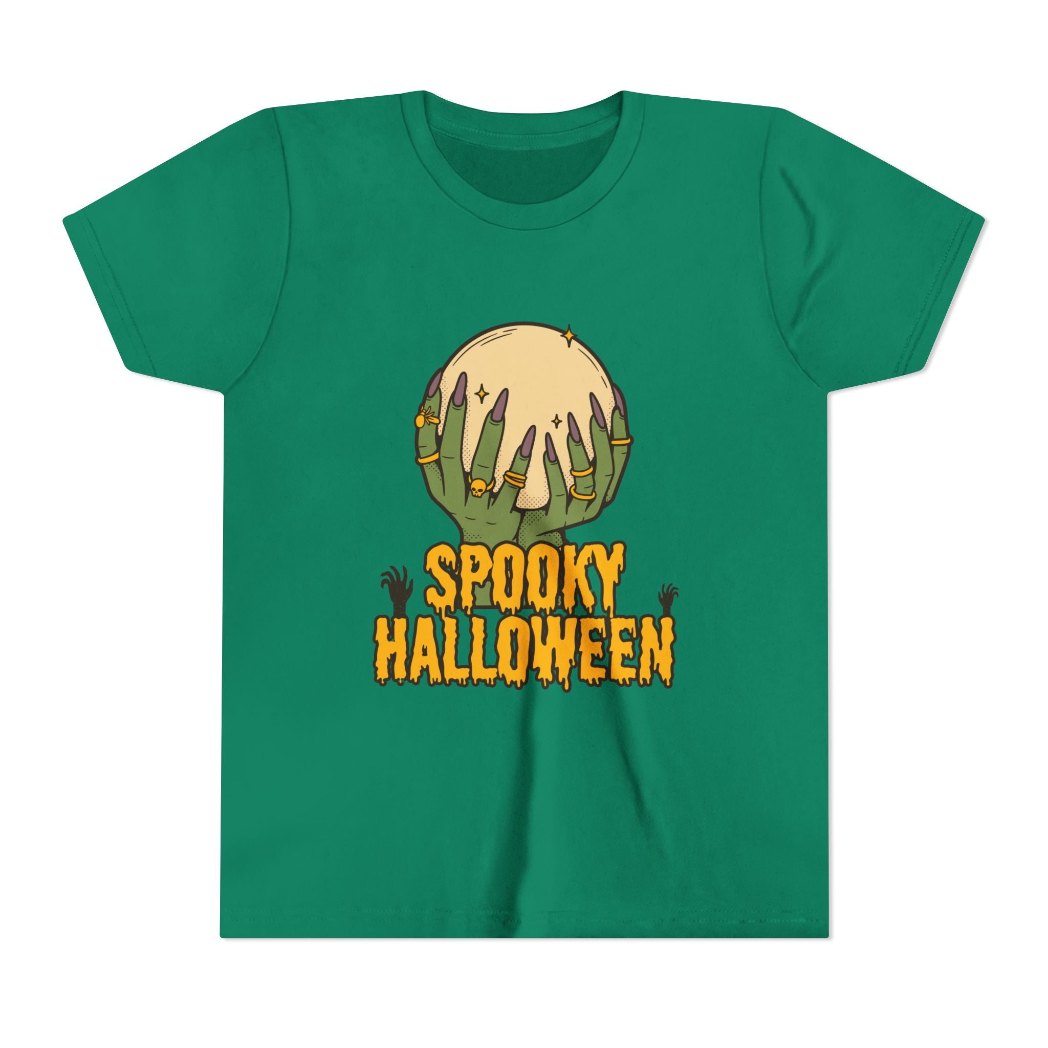 Spooky Halloween Youth Tee - Halloween T-Shirt, Kids Holiday Shirt, Trick or Treat Top, Fun Party Wear, Ghost & Ghouls Costume