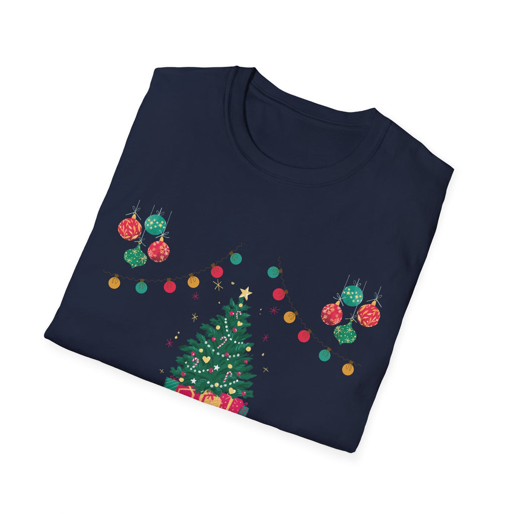 Merry Christmas Unisex T-Shirt, Festive Tee, Holiday Apparel, Winter Gift, Cozy Christmas Style, Unisex Softstyle Shirt