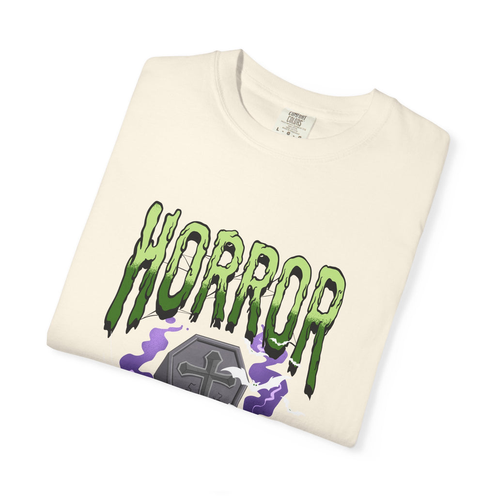 Horror-Themed Unisex T-Shirt, Spooky Graphic Tee, Halloween Apparel, Gift for Horror Fans, Casual Statement Shirt