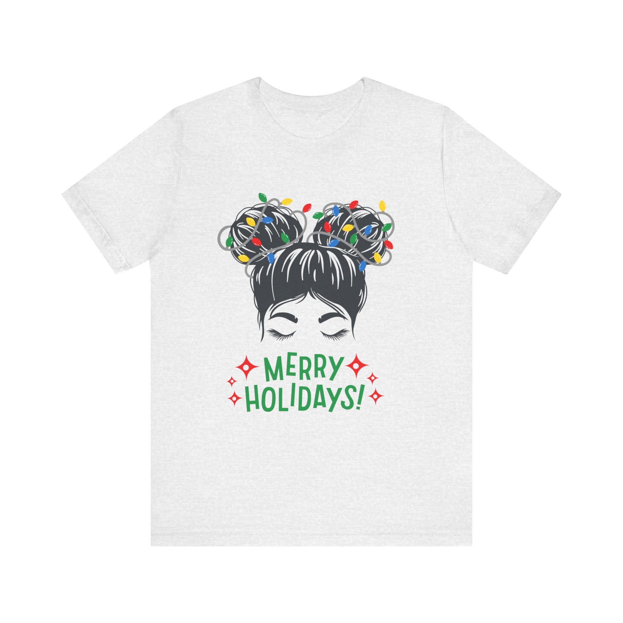 Festive Holiday Tee - Merry Holidays Graphic, Unisex Jersey Short Sleeve Shirt, Christmas Apparel, Seasonal Gift, Cozy Vibes