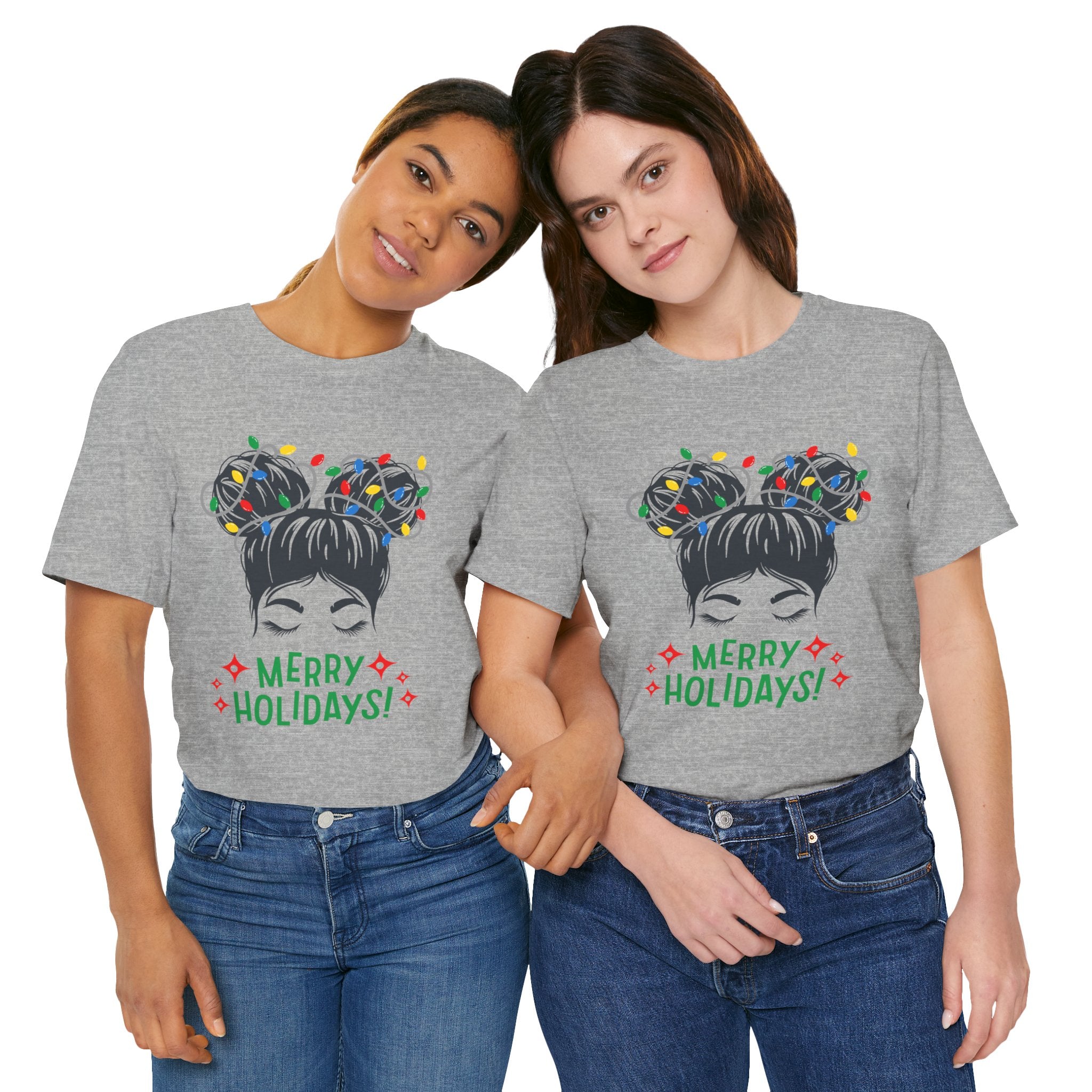 Festive Holiday Tee - Merry Holidays Graphic, Unisex Jersey Short Sleeve Shirt, Christmas Apparel, Seasonal Gift, Cozy Vibes