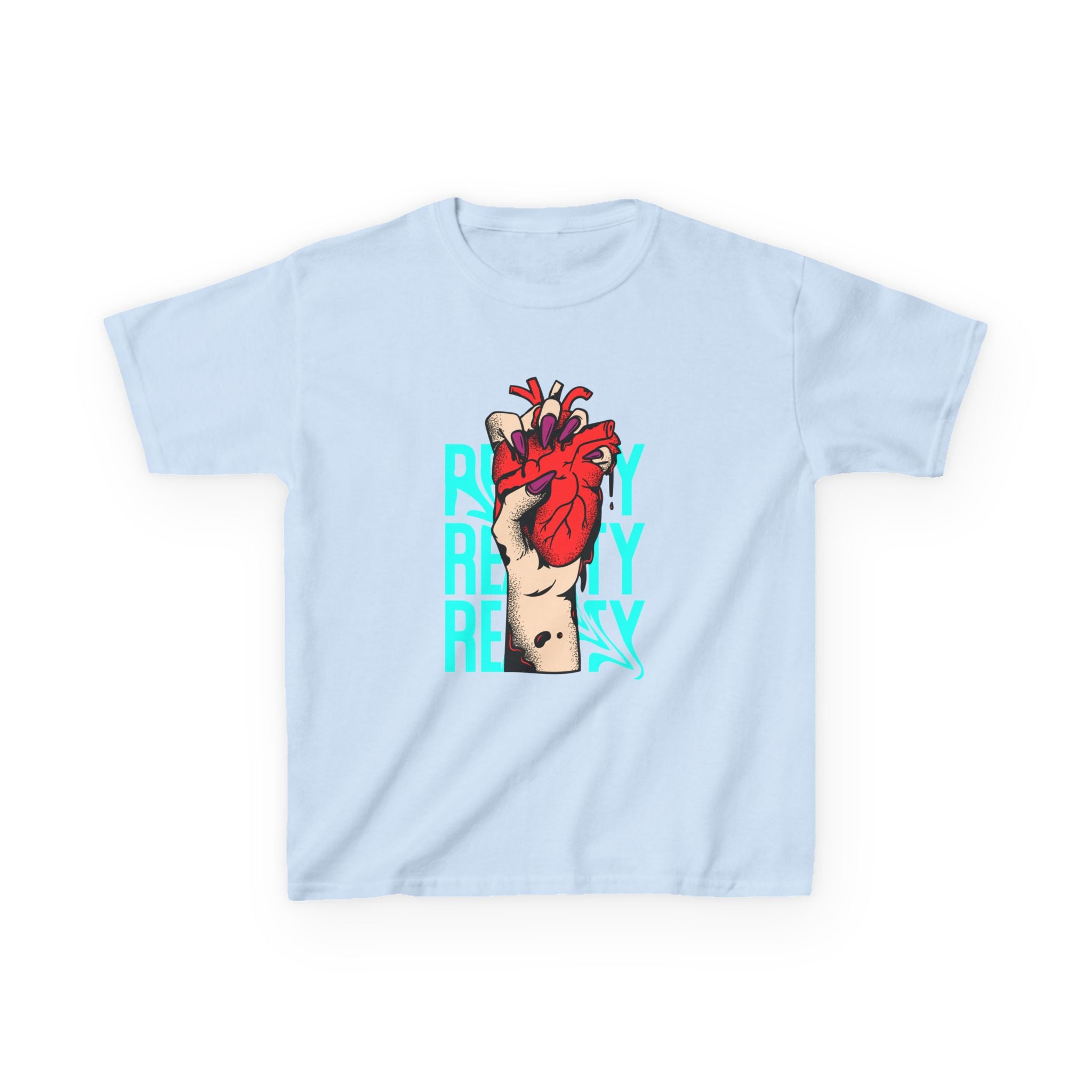 Youth Graphic Tee with Heart Design, Perfect Gift for Kids, Fun Everyday Wear, Unique Birthday Present, Heartfelt T-Shirt