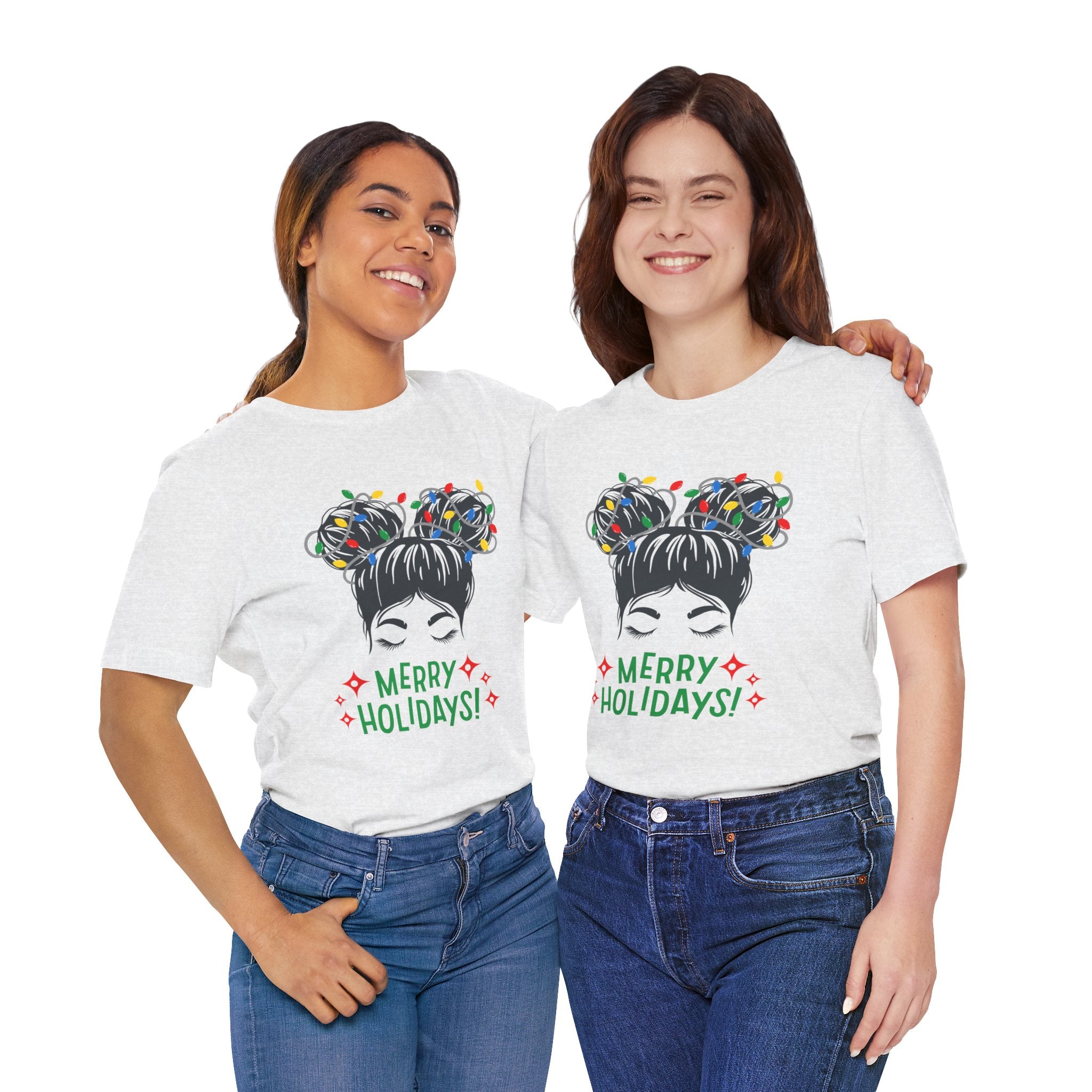 Festive Holiday Tee - Merry Holidays Graphic, Unisex Jersey Short Sleeve Shirt, Christmas Apparel, Seasonal Gift, Cozy Vibes