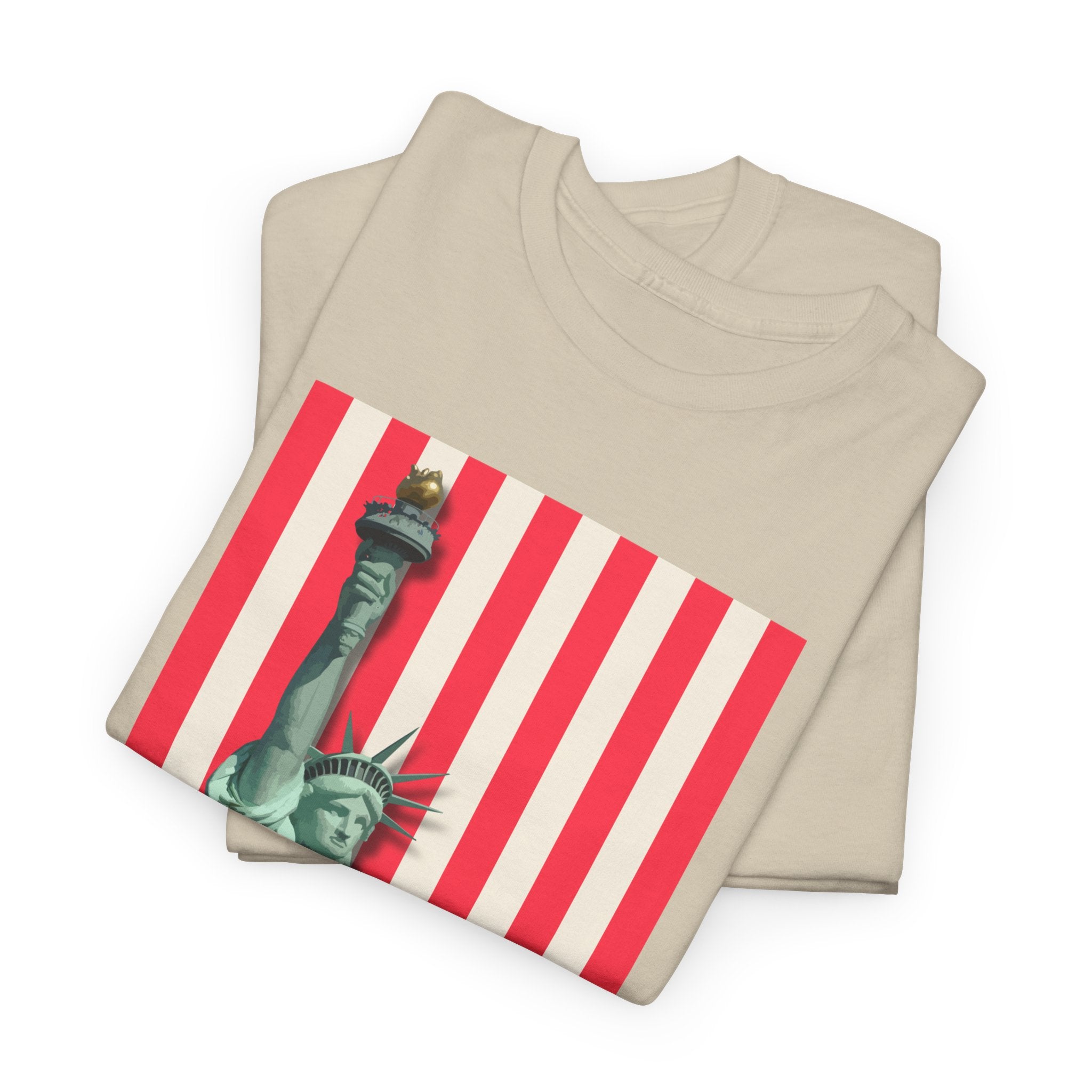 American Vibes Unisex Heavy Cotton Tee, Patriotic Shirt, Gift for Veterans, Independence Day Apparel, Summer Casual Wear