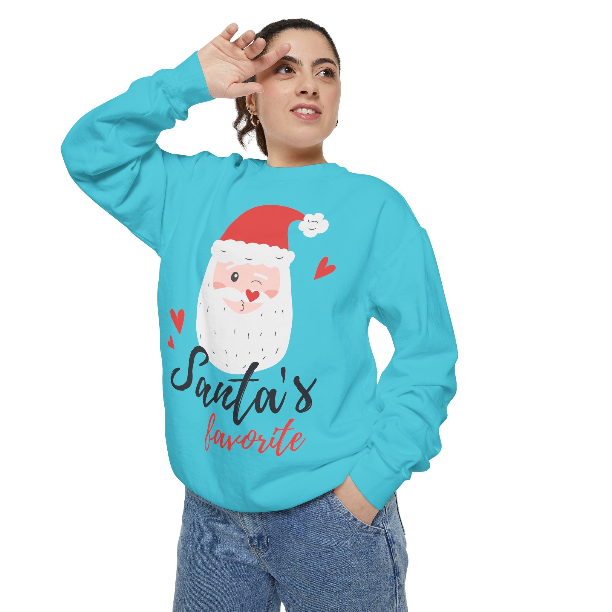 Santa's Favorite Sweatshirt, Holiday Apparel, Gift for Christmas, Unisex Pullover, Festive Sweater, Cozy Sweatshirt