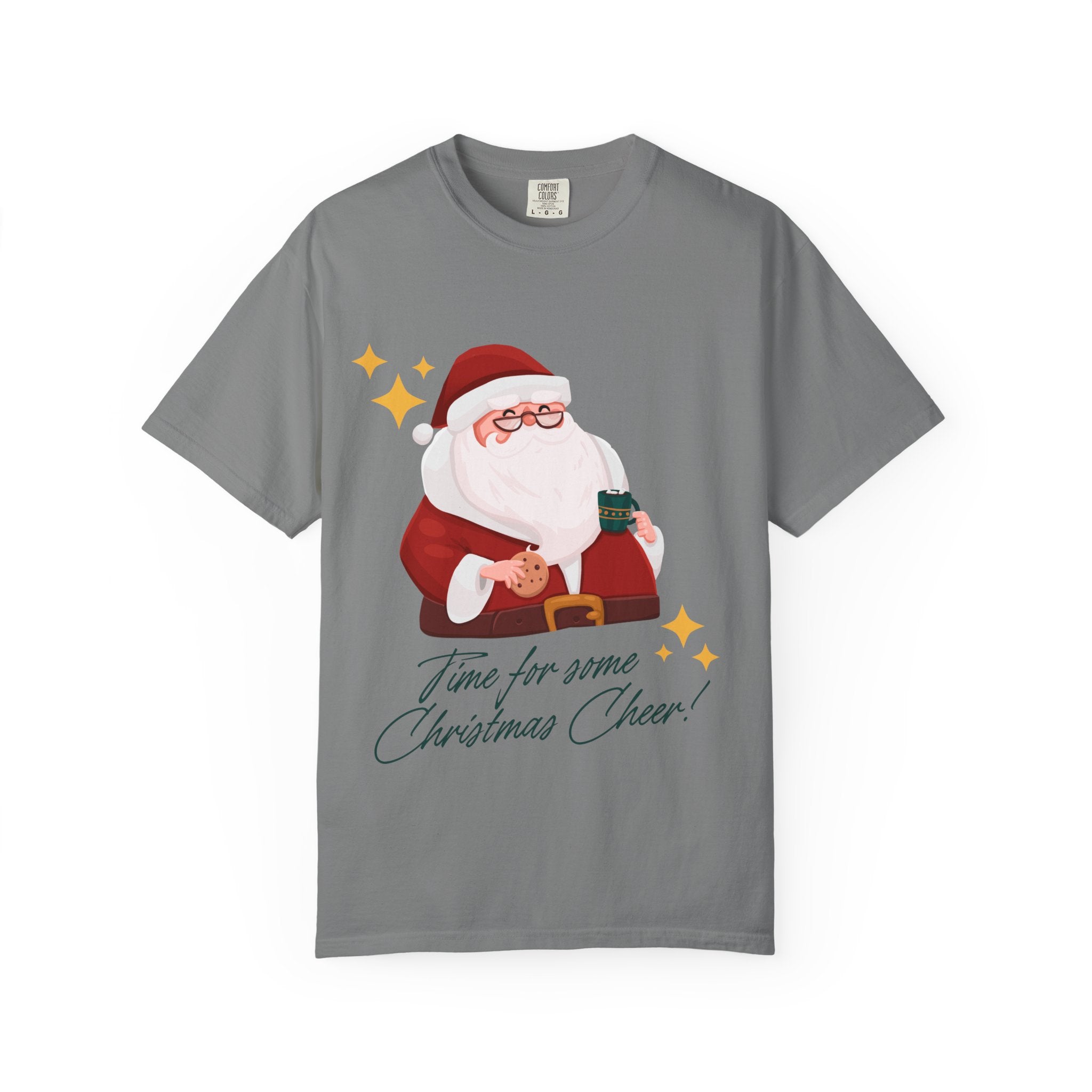 Festive Christmas T-Shirt, Holiday Apparel, Santa Graphic Tee, Unisex Christmas Gift, Seasonal Outfit, Cheerful Holiday Wear