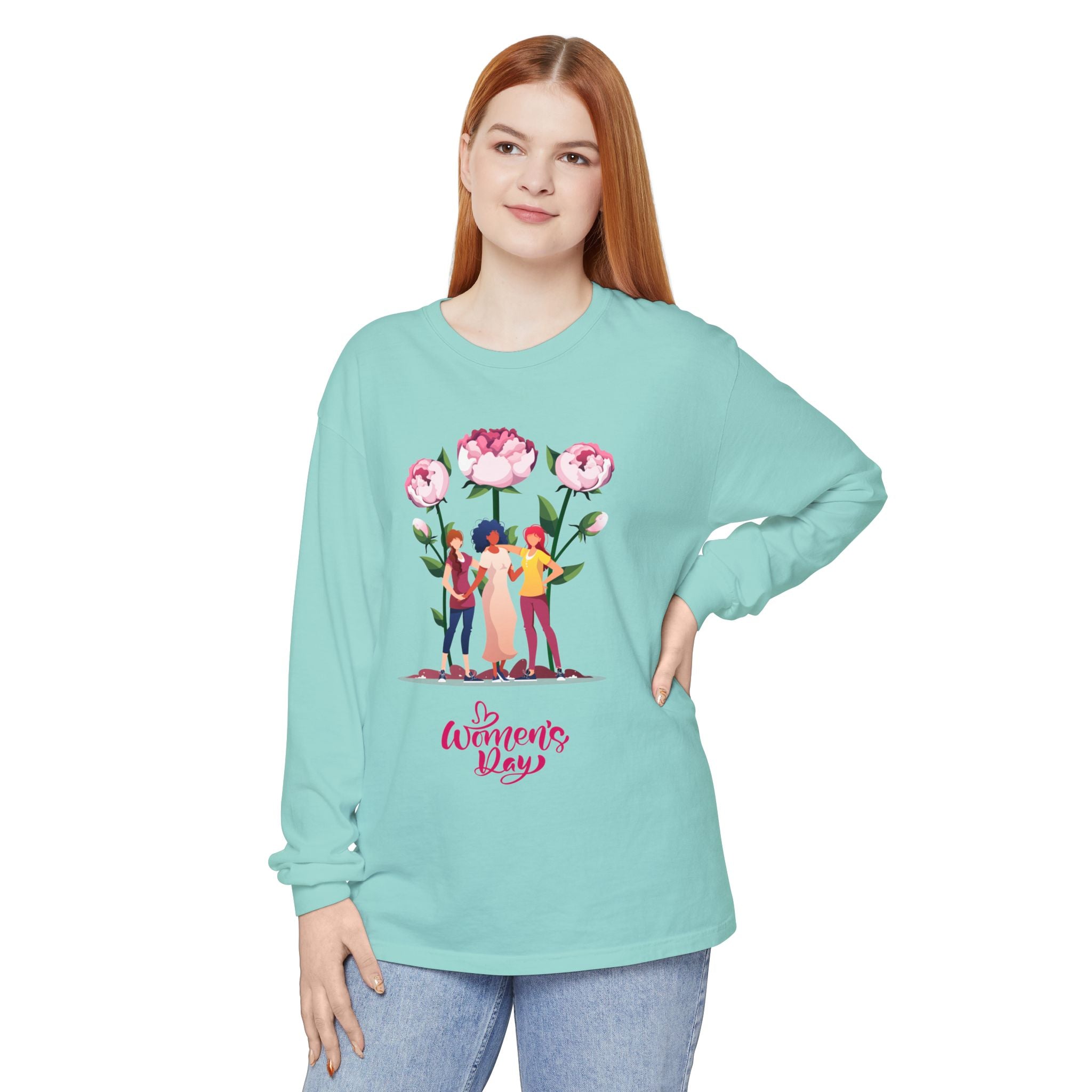 Womens Day Long Sleeve T-Shirt, Feminist Apparel, Gift for Her, Casual Wear, Women's Empowerment Tee, Spring Fashion