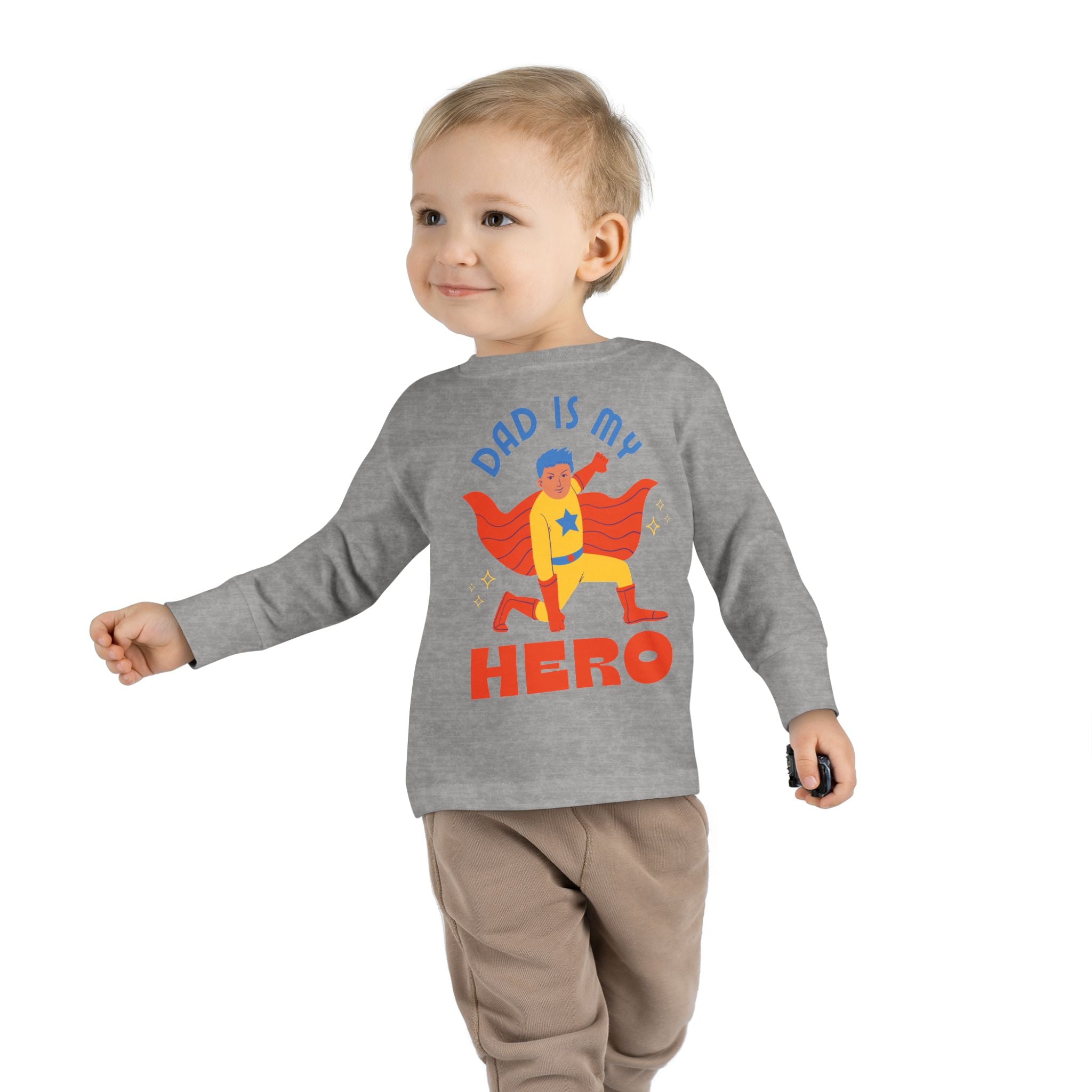 Toddler Long Sleeve Tee – Soft Combed Ringspun Cotton, Durable & Comfortable