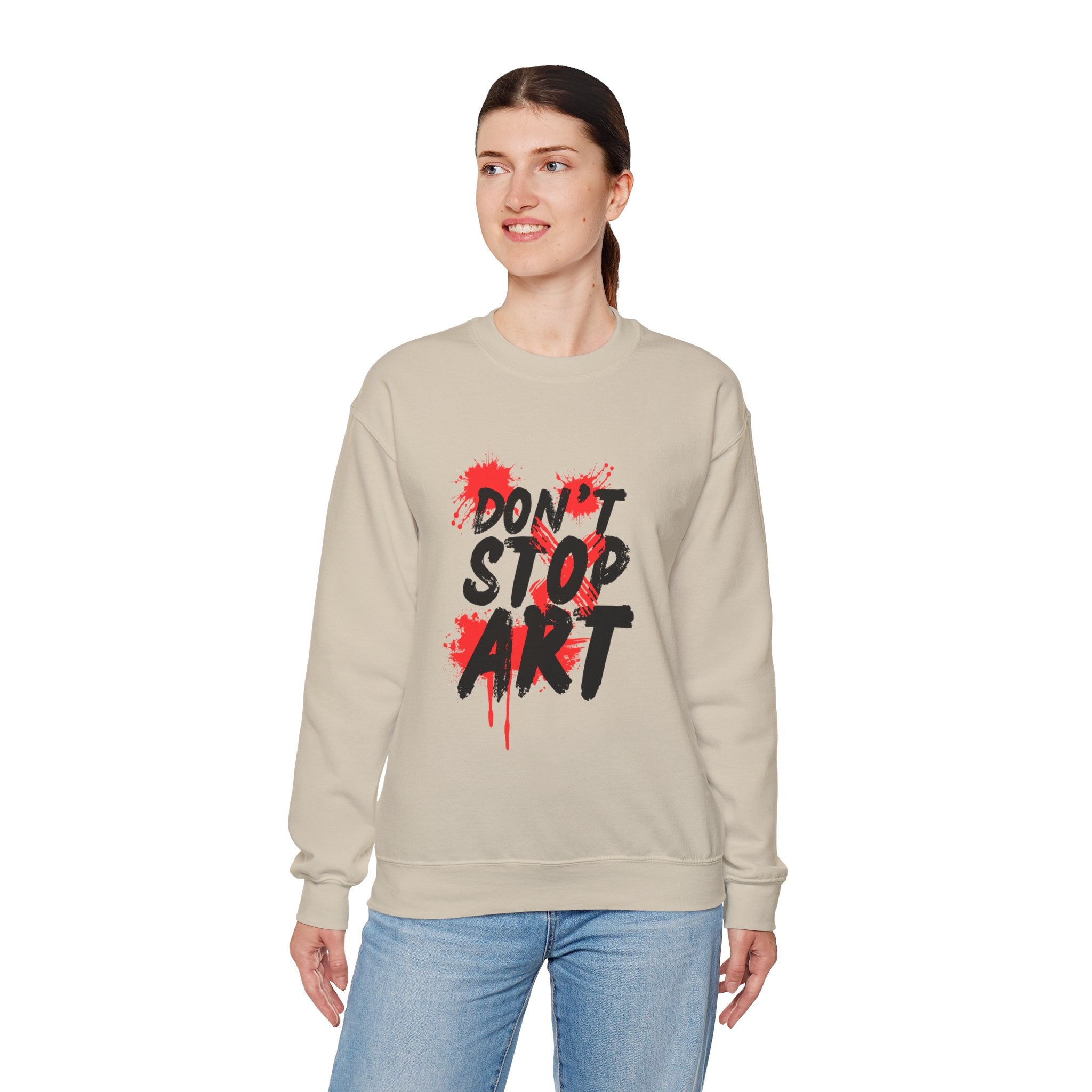 Artistic Crewneck Sweatshirt | Cozy Gift for Artists, Creative Apparel, Unique Statement Piece, Casual Wear, Everyday Comfort