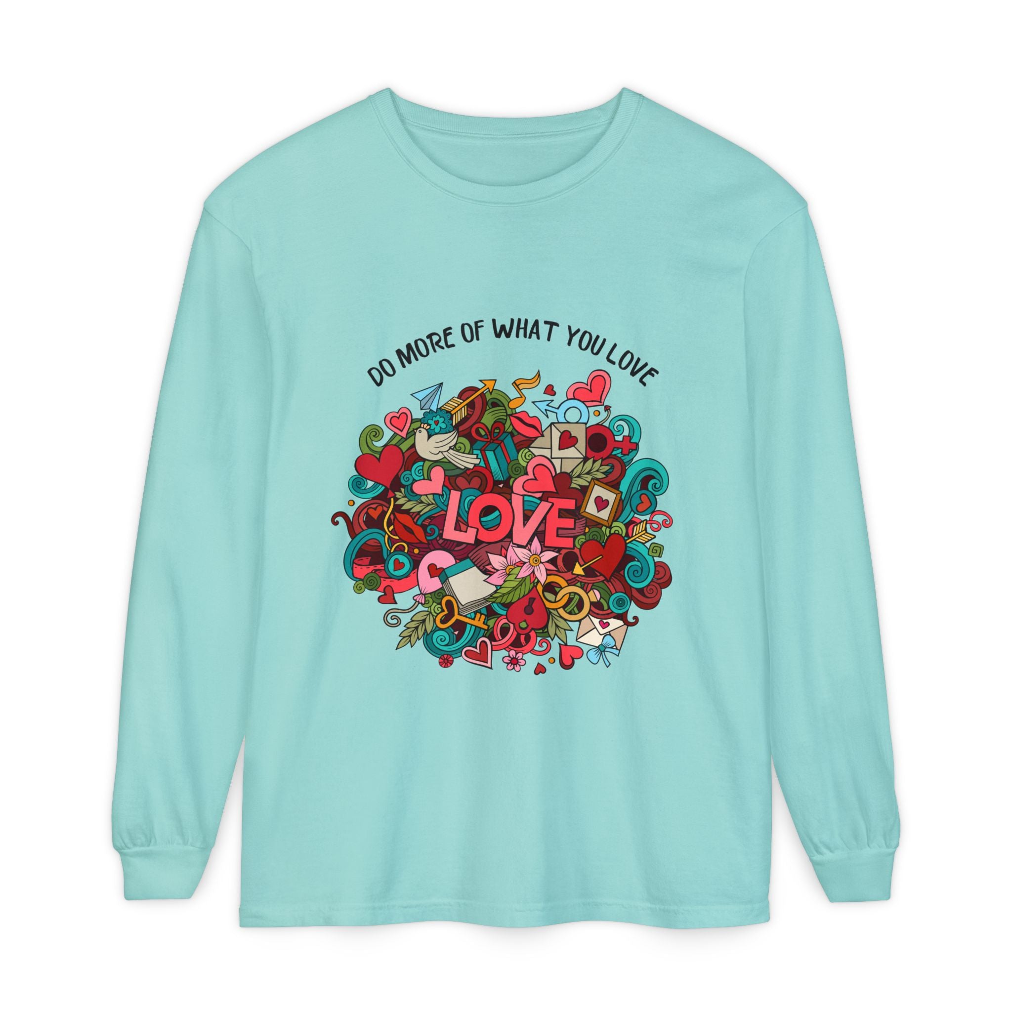 Love-Focused Unisex Long Sleeve Tee – Perfect for Casual Wear, Gifts, Self-Care Days, Birthdays, Love Celebrations, Everyday Comfort