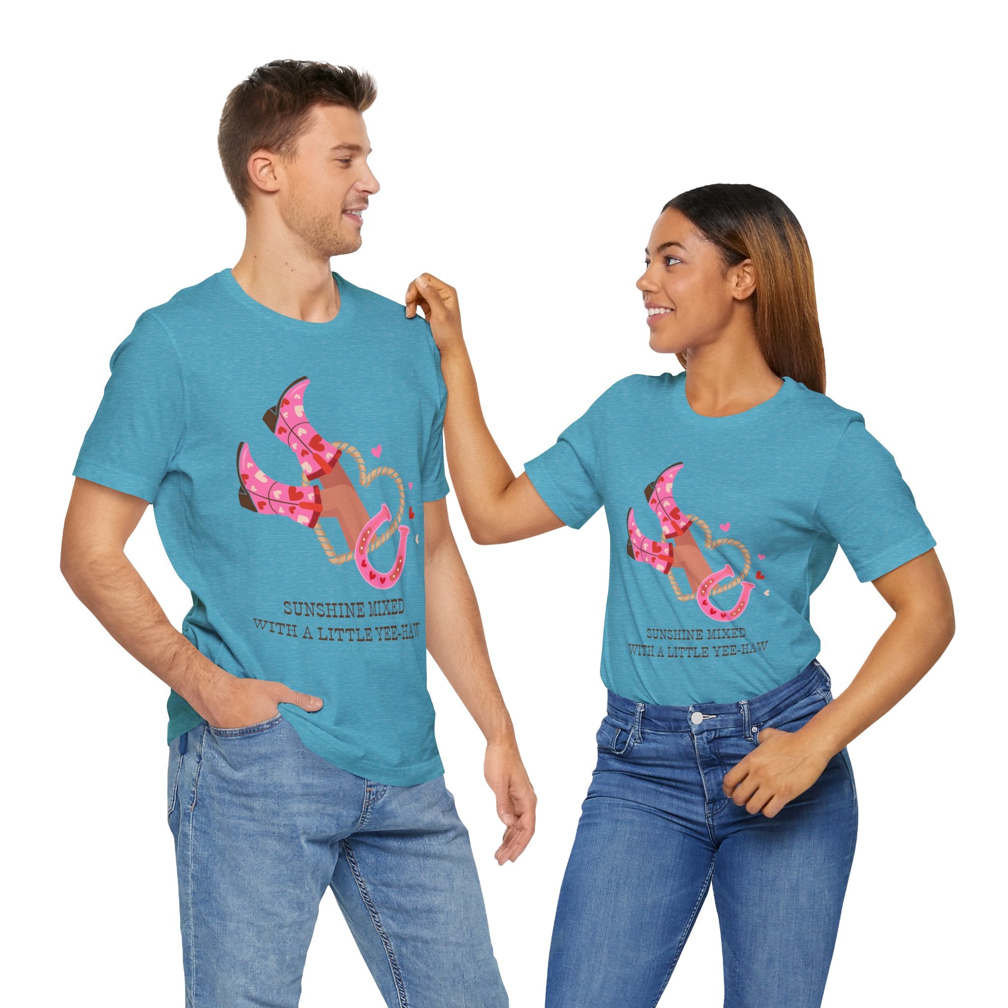Playful Cowboy Graphic Tee - Perfect for Rodeos, Country Concerts, and Summer Gatherings, Casual Wear, Gift for Country Lovers, Fun Outfits