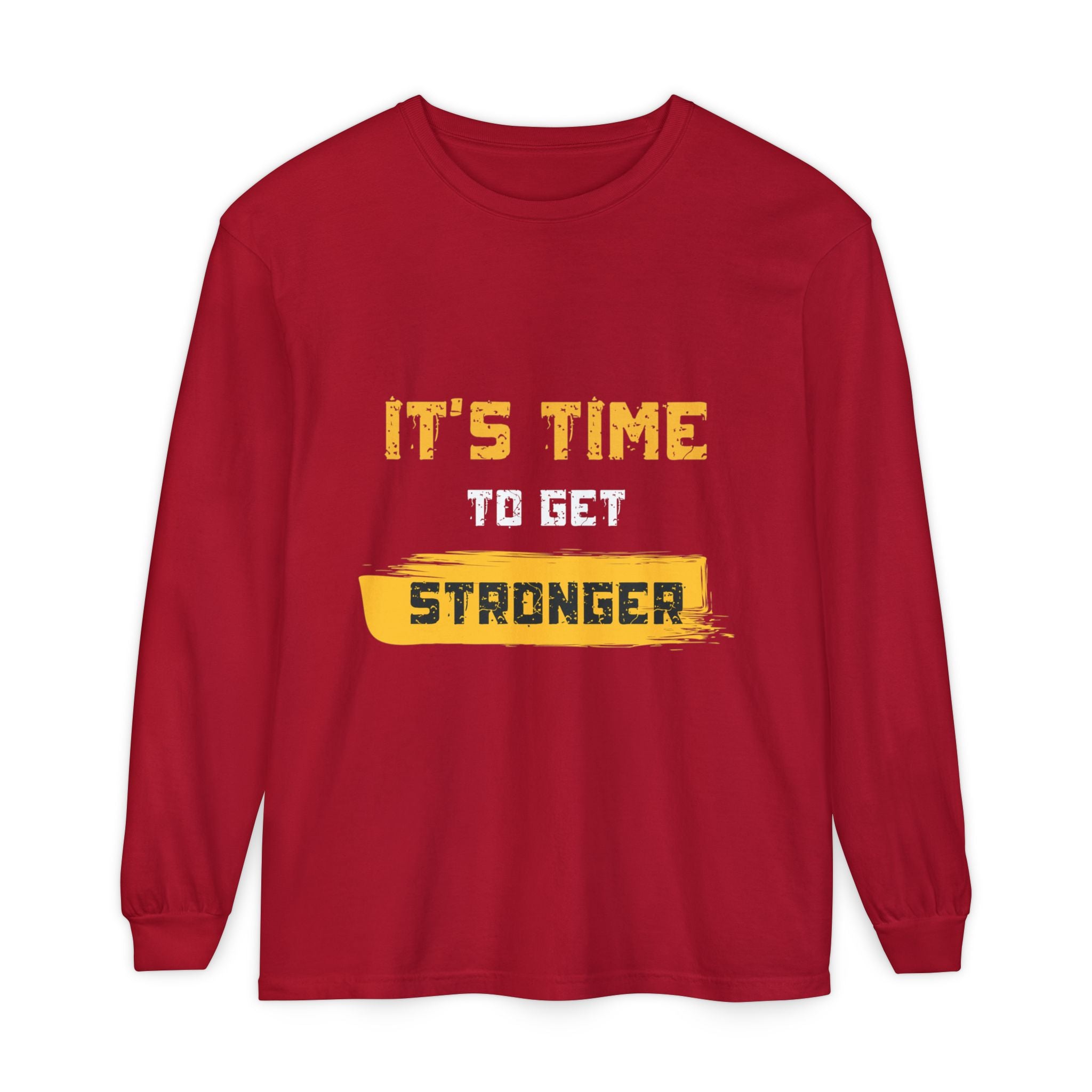 Unisex Motivational Long Sleeve Tee - 'It's Time Stronger' - Perfect Gift for Fitness Lovers, Gym Attire, Casual Wear, Inspirational [...]