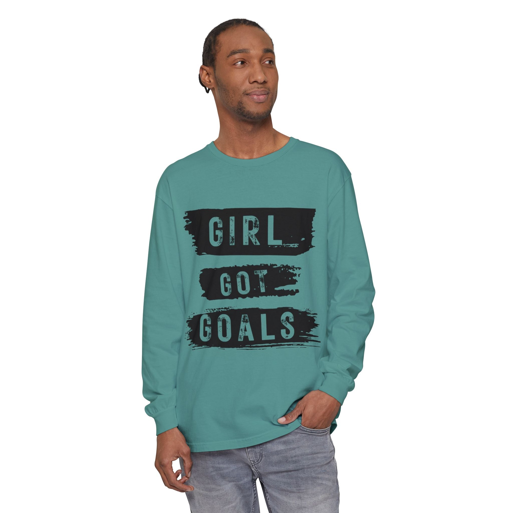 Girl Got Goals Long Sleeve T-Shirt | Motivational Apparel, Unisex Tees, Inspirational Gift, Casual Wear, Trendy Clothing