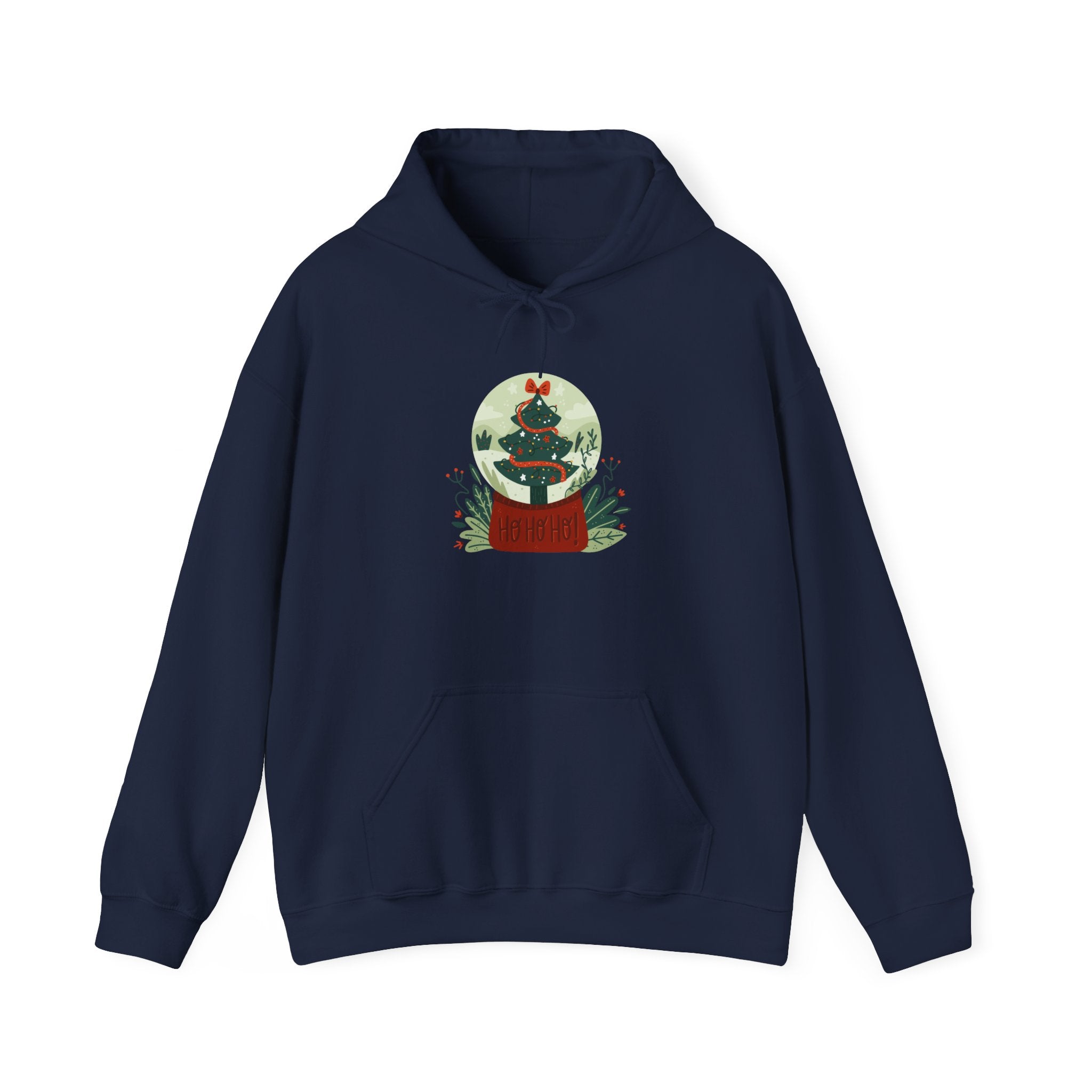 Cozy Holiday Hoodie with Snow Globe Design | Festive Gift, Winter Apparel, Christmas Sweatshirt, Unisex Hoodie, Seasonal Outfit