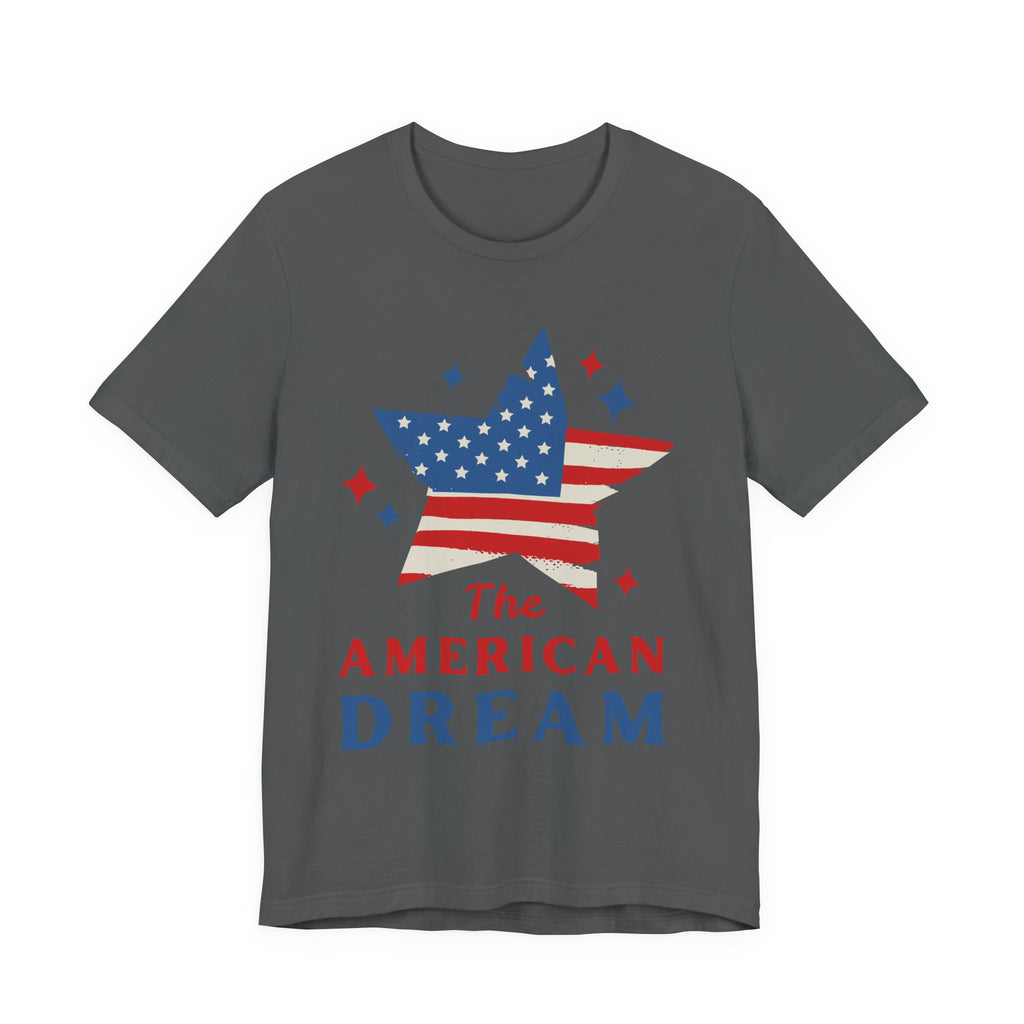 Patriotic T-Shirt, Independence Day Tee, American Dream Shirt, 4th of July Outfit, Stars and Stripes Tee Shirt