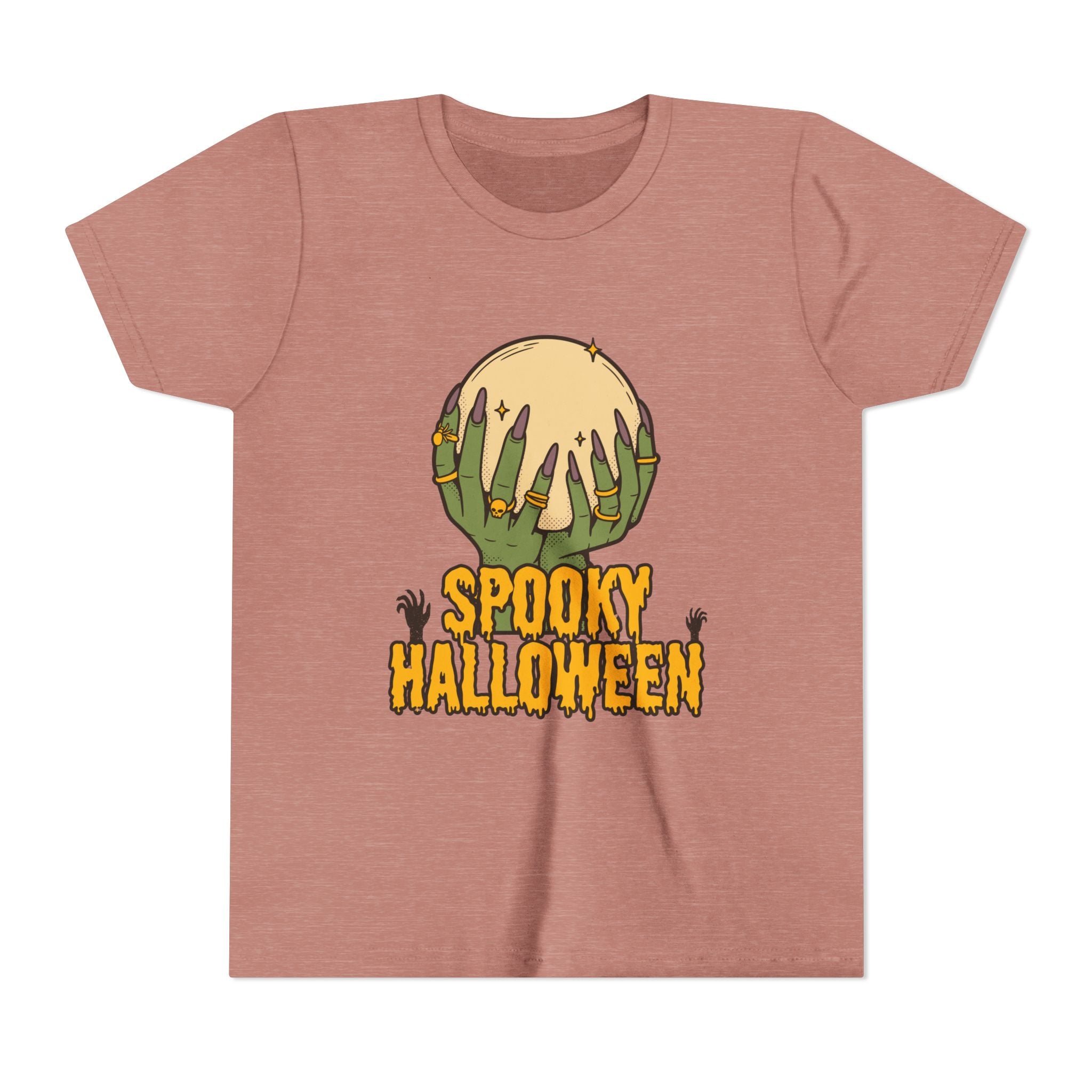 Spooky Halloween Youth Tee - Halloween T-Shirt, Kids Holiday Shirt, Trick or Treat Top, Fun Party Wear, Ghost & Ghouls Costume