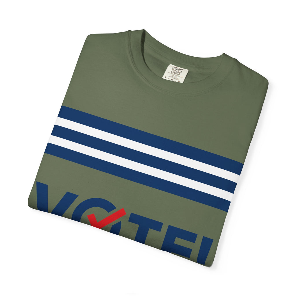 Vote! Garment-Dyed T-Shirt | Unisex Voter Apparel, Election Day Outfit, Political Statement Tee, Casual Advocacy Shirt, Gift for Activists