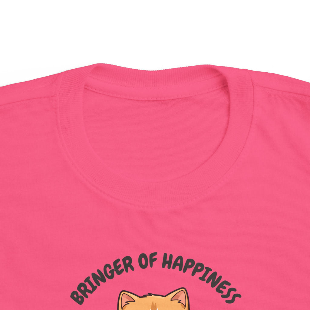Toddler Cat-Inspired Tee - Celebrate Joy & Creativity, Cute Yellow Shirt, Gift for Kids, Funny Animal Apparel, Everyday Playwear