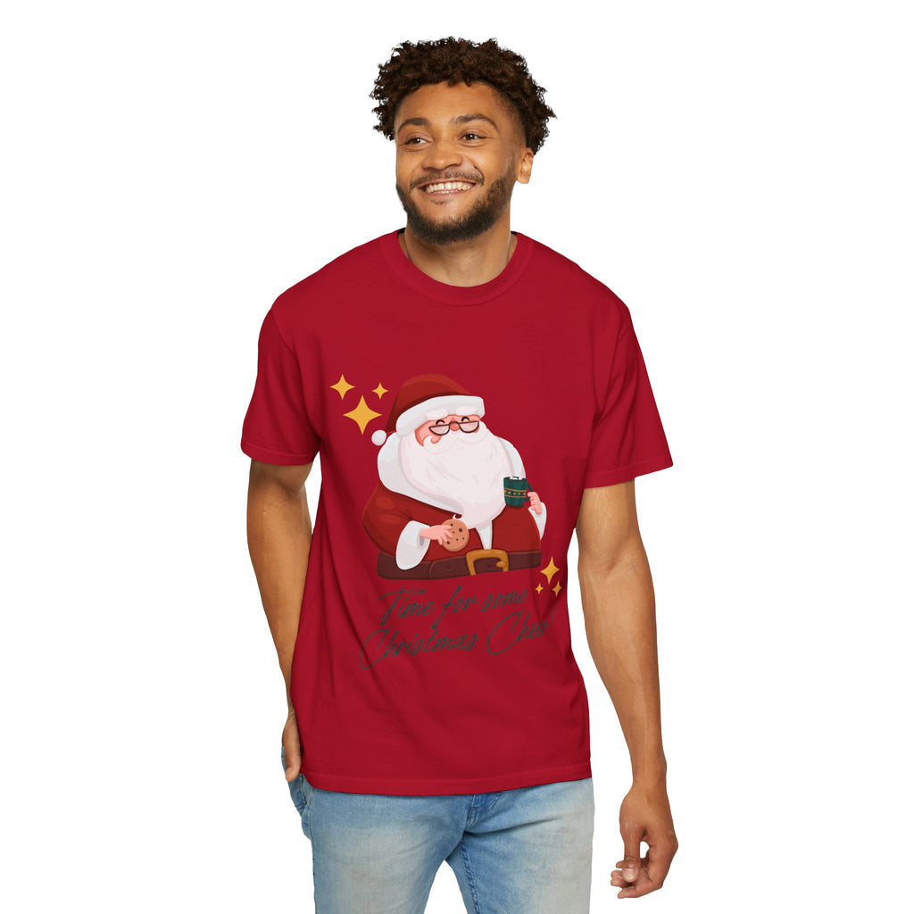 Festive Christmas T-Shirt, Holiday Apparel, Santa Graphic Tee, Unisex Christmas Gift, Seasonal Outfit, Cheerful Holiday Wear