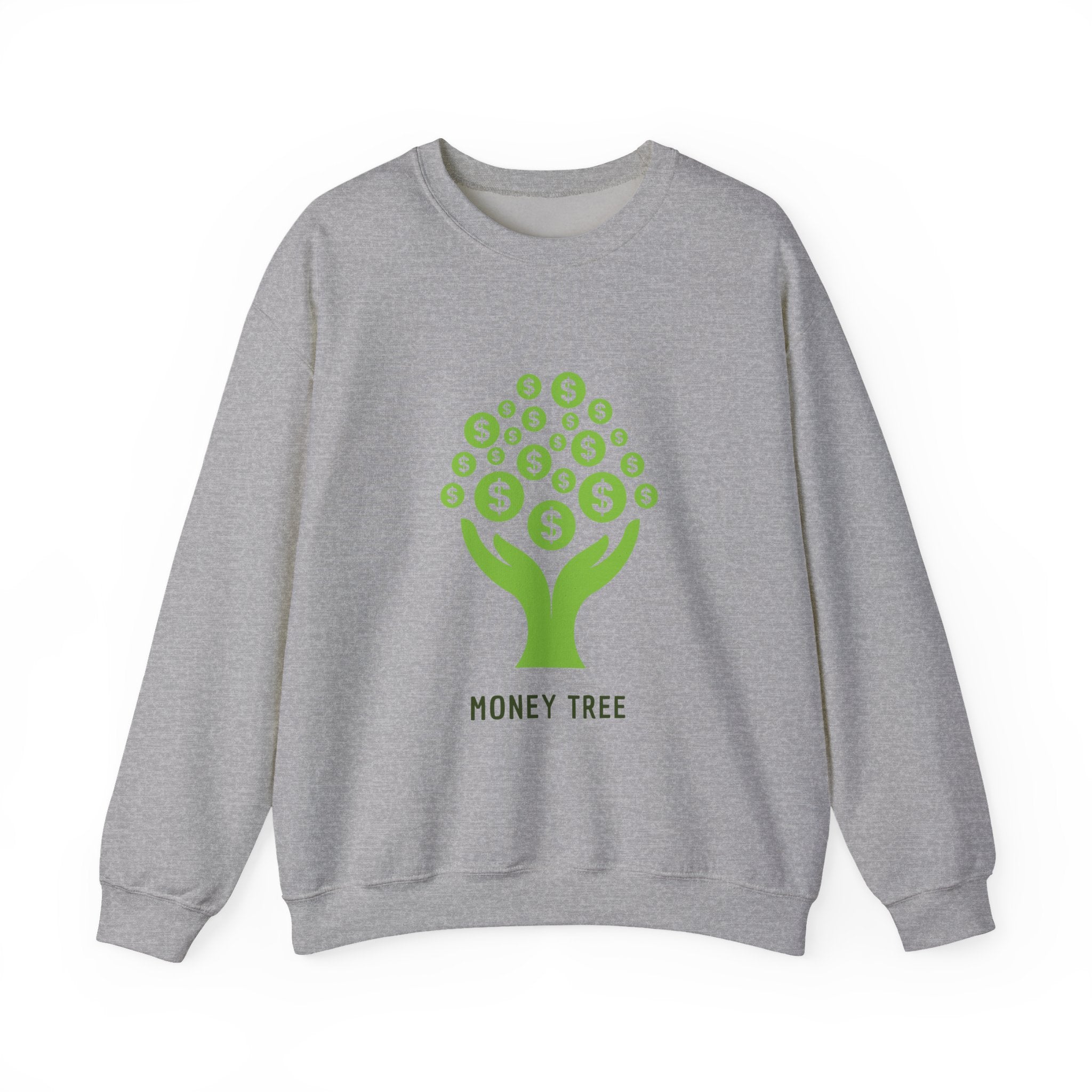 Money Tree Sweatshirt, Cozy Crewneck, Unisex Gift, Eco-Friendly Fashion, Perfect for Casual Wear, Gift for Him/Her